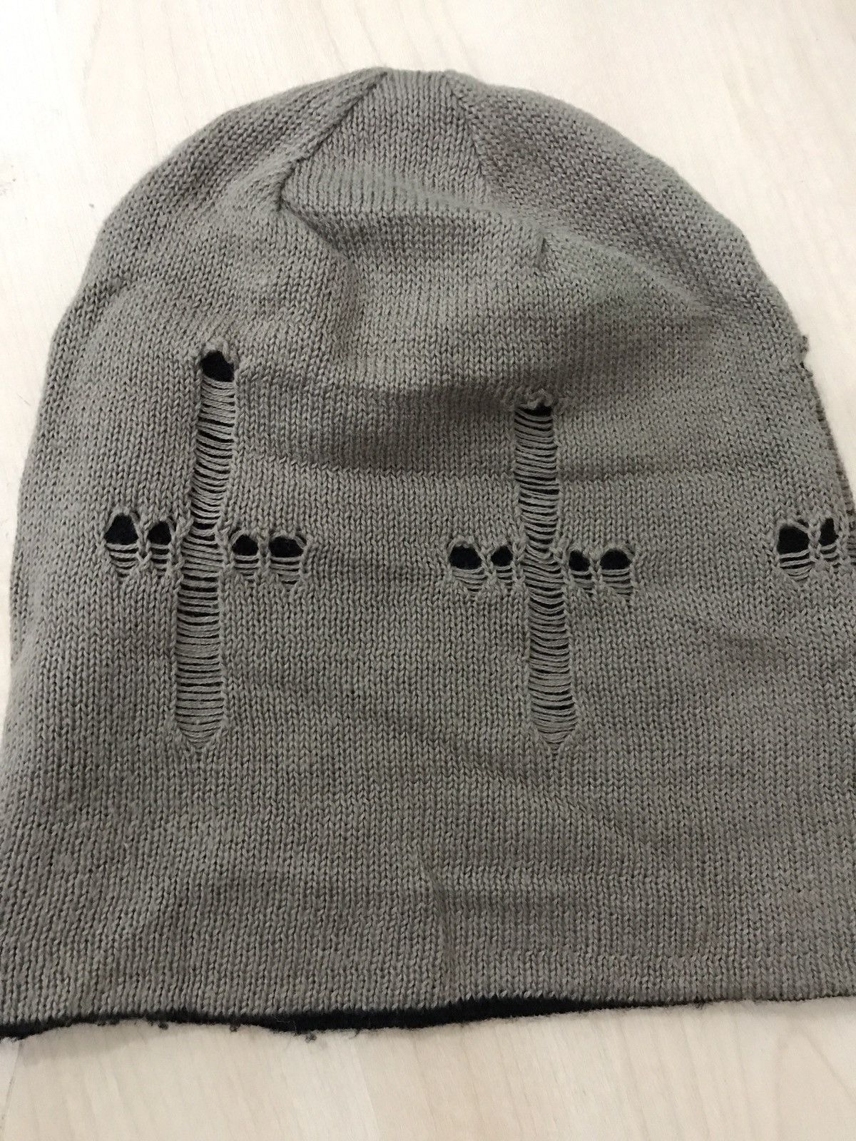 Japanese Brand distress beanie nice design Size ONE SIZE - 4 Thumbnail