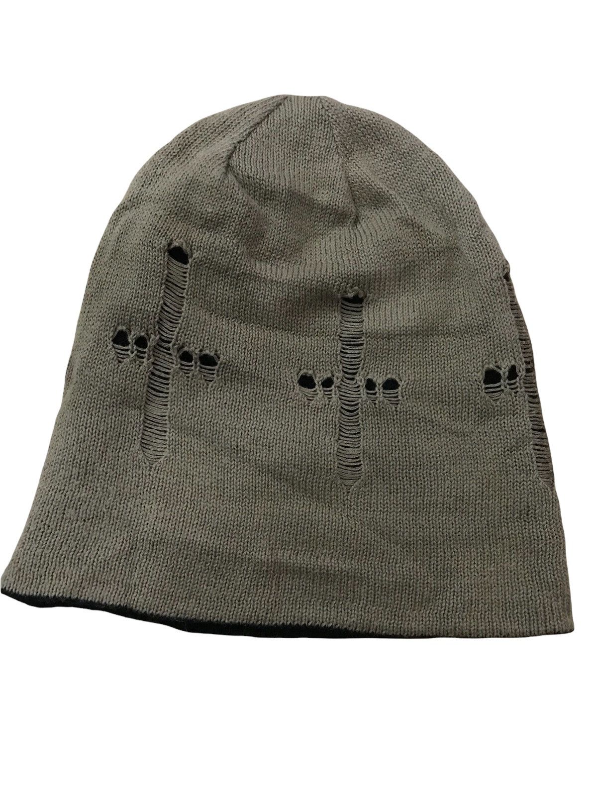 Japanese Brand distress beanie nice design Size ONE SIZE - 1 Thumbnail