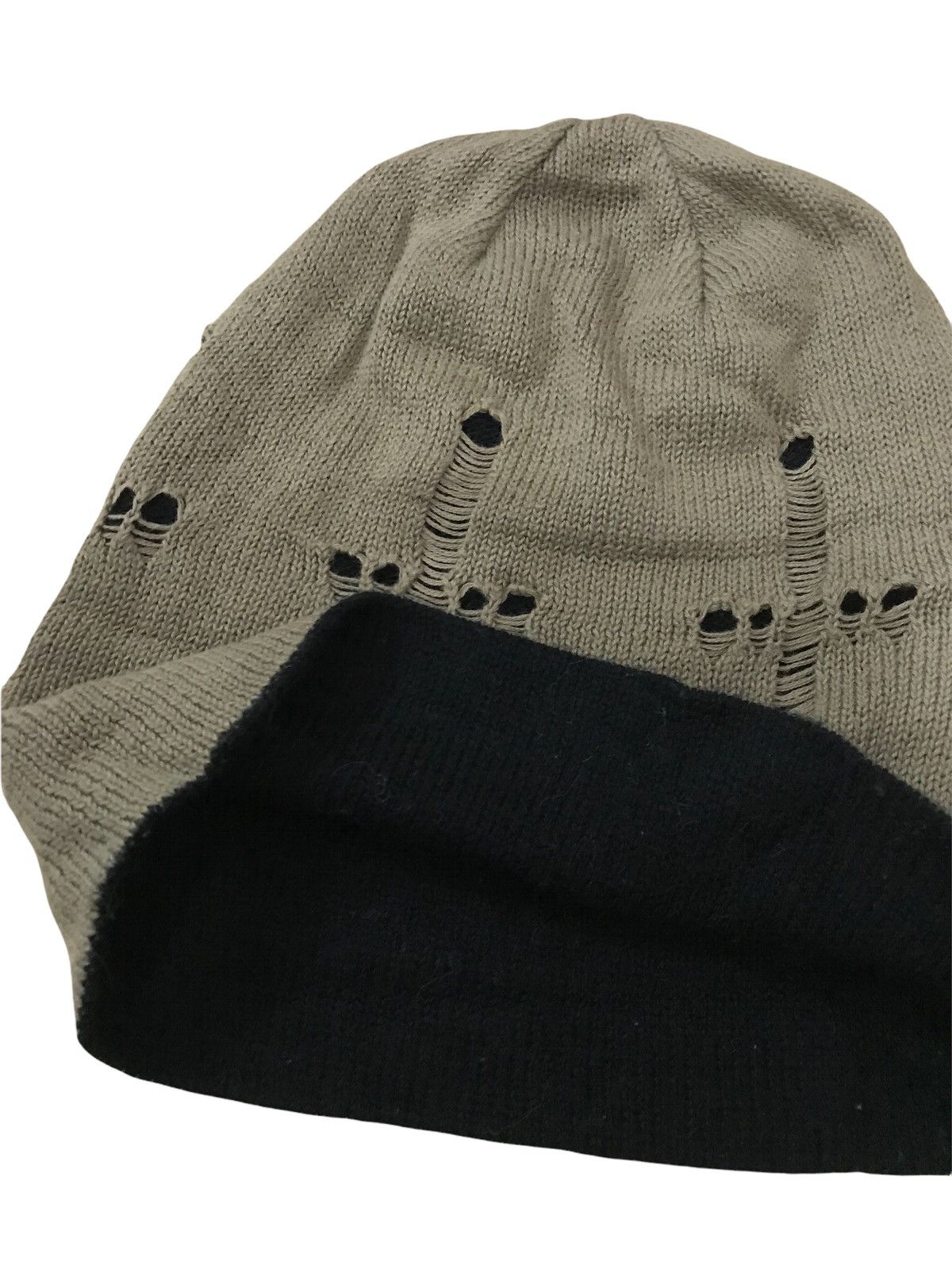 Japanese Brand distress beanie nice design Size ONE SIZE - 3 Thumbnail