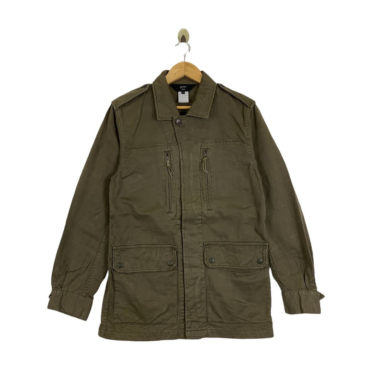Japanese Brand × Vintage Vintage GREEN MAN Japanese Brand Parka Long Jacket Size US S / EU 44-46 / 1 - 1 Thumbnail