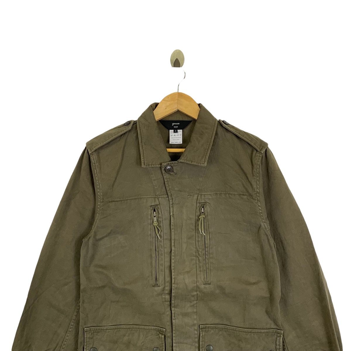 Japanese Brand × Vintage Vintage GREEN MAN Japanese Brand Parka Long Jacket Size US S / EU 44-46 / 1 - 5 Thumbnail
