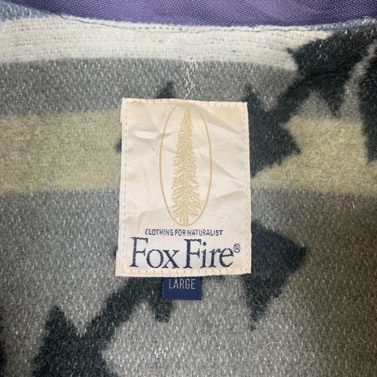 Vintage FOX FIRE Blanket Navajo Native Design Chore Detroit Jacket Size US L / EU 52-54 / 3 - 6 Thumbnail
