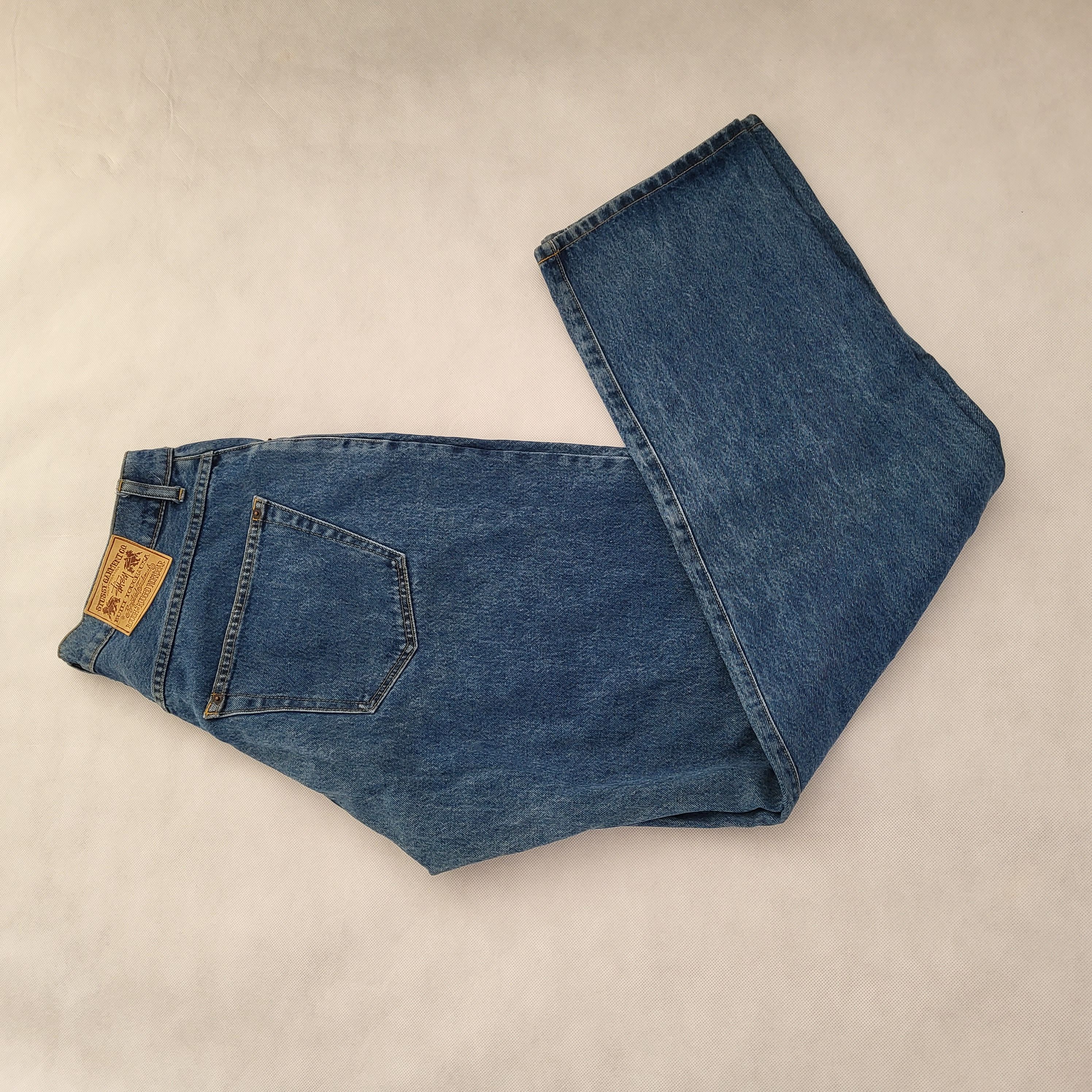 Vintage Made in USA Stussy Jean Shorts outlet Light Wash Denim Men’s 34 Inseam 9”