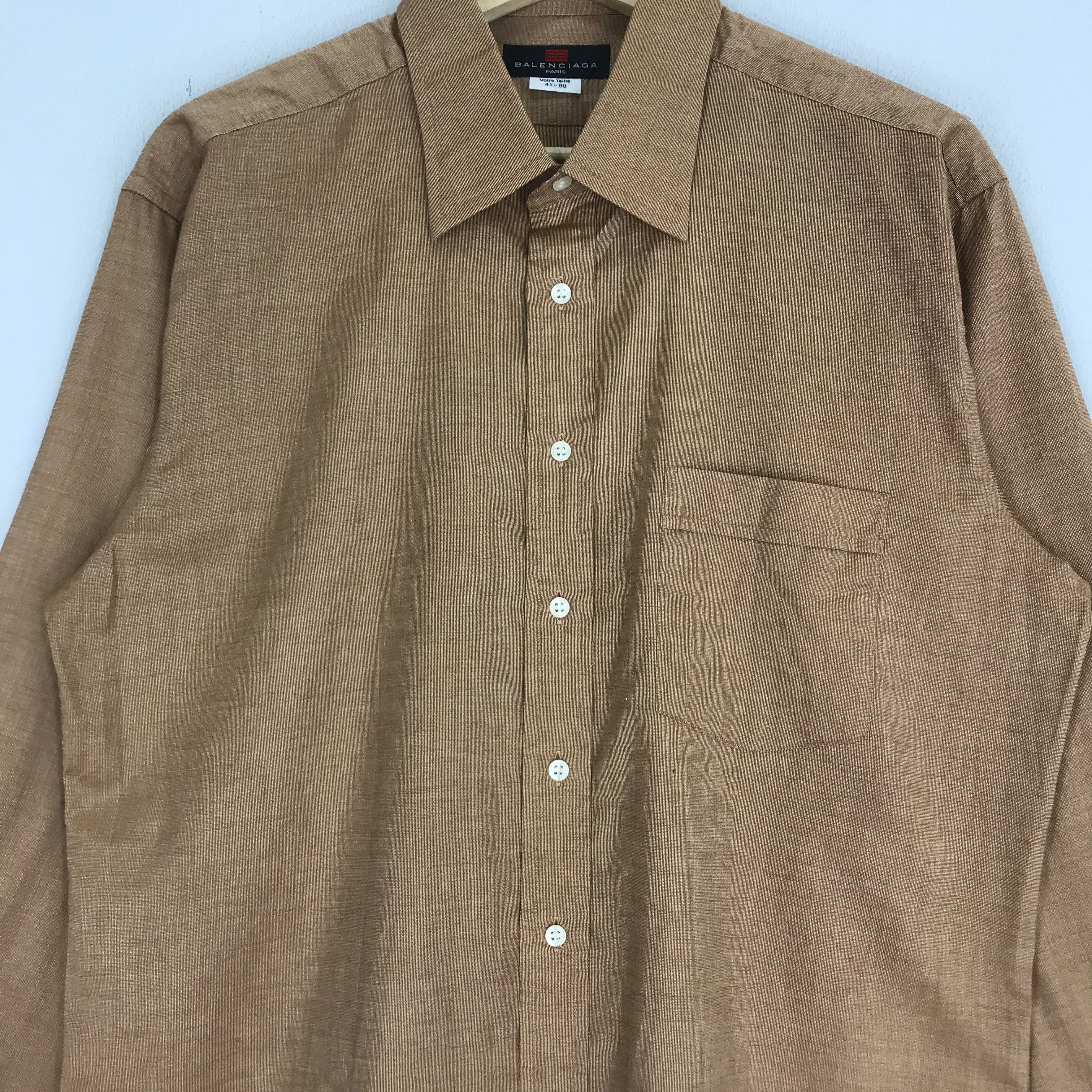 Balenciaga Vintage Balenciaga Oxford Button Up Casual Shirt Size US L / EU 52-54 / 3 - 5 Thumbnail