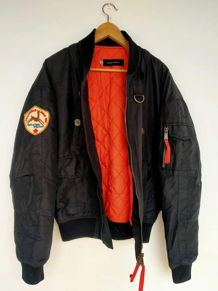 Dsquared2 Rare!! Vintage Dsquared2 Bomber Winter Jacket Size US M / EU 48-50 / 2 - 1 Thumbnail