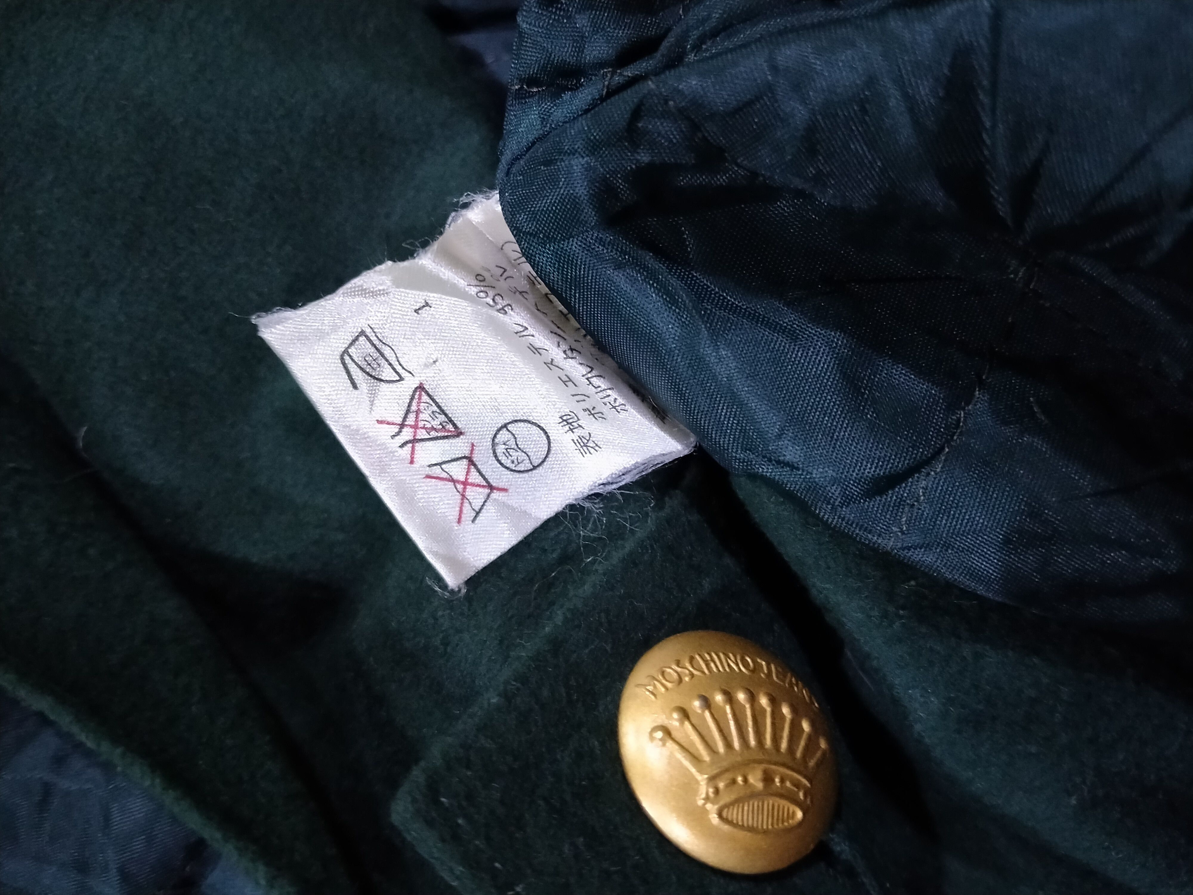Moschino Rare!! Vintage 90s Moschino Jeans Green Velvet Jacket Size US L / EU 52-54 / 3 - 7 Thumbnail