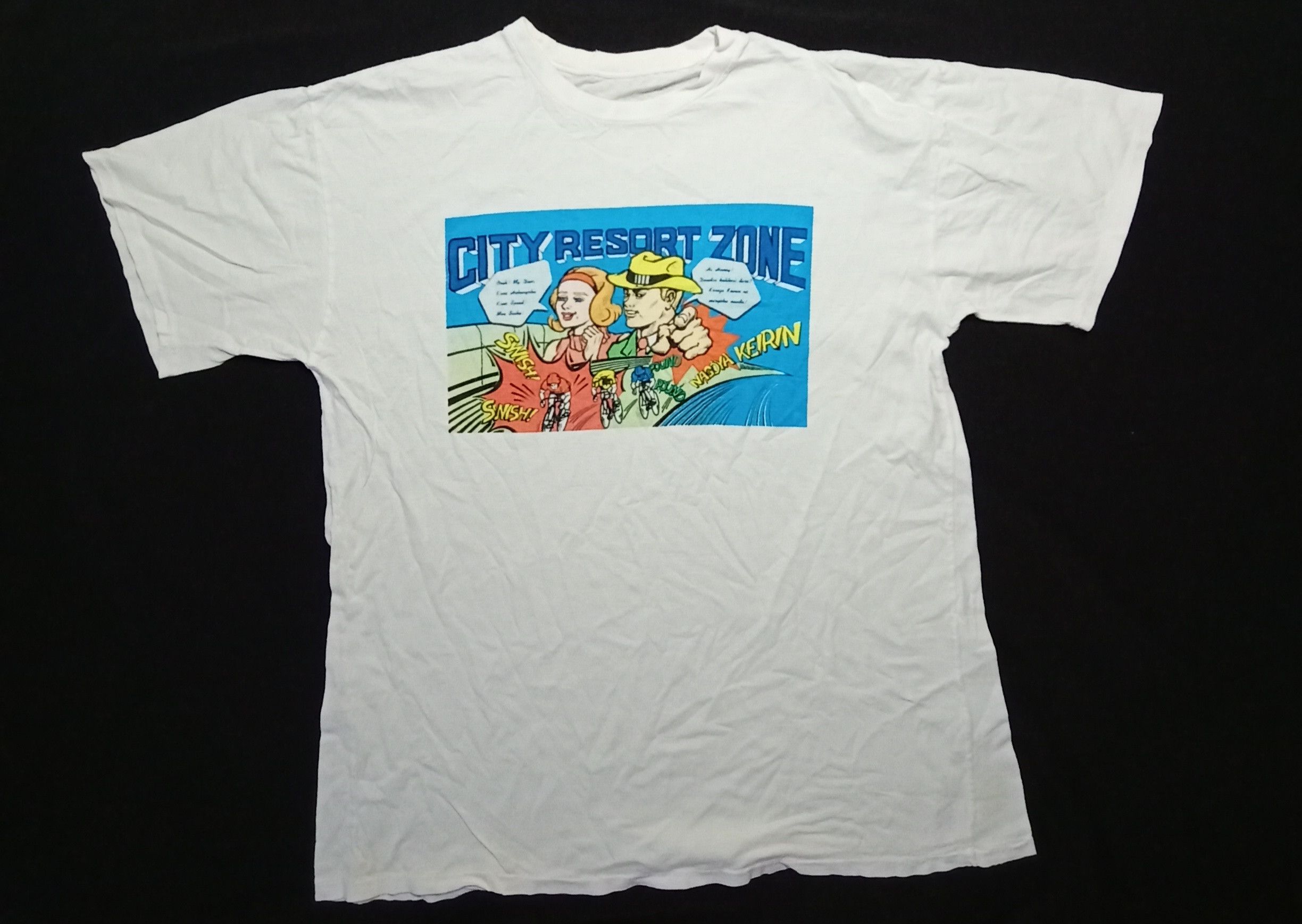 Vintage Vintage 90s City Resort Zone Nagoya Keirin Cartoon Size US M / EU 48-50 / 2 - 2 Thumbnail