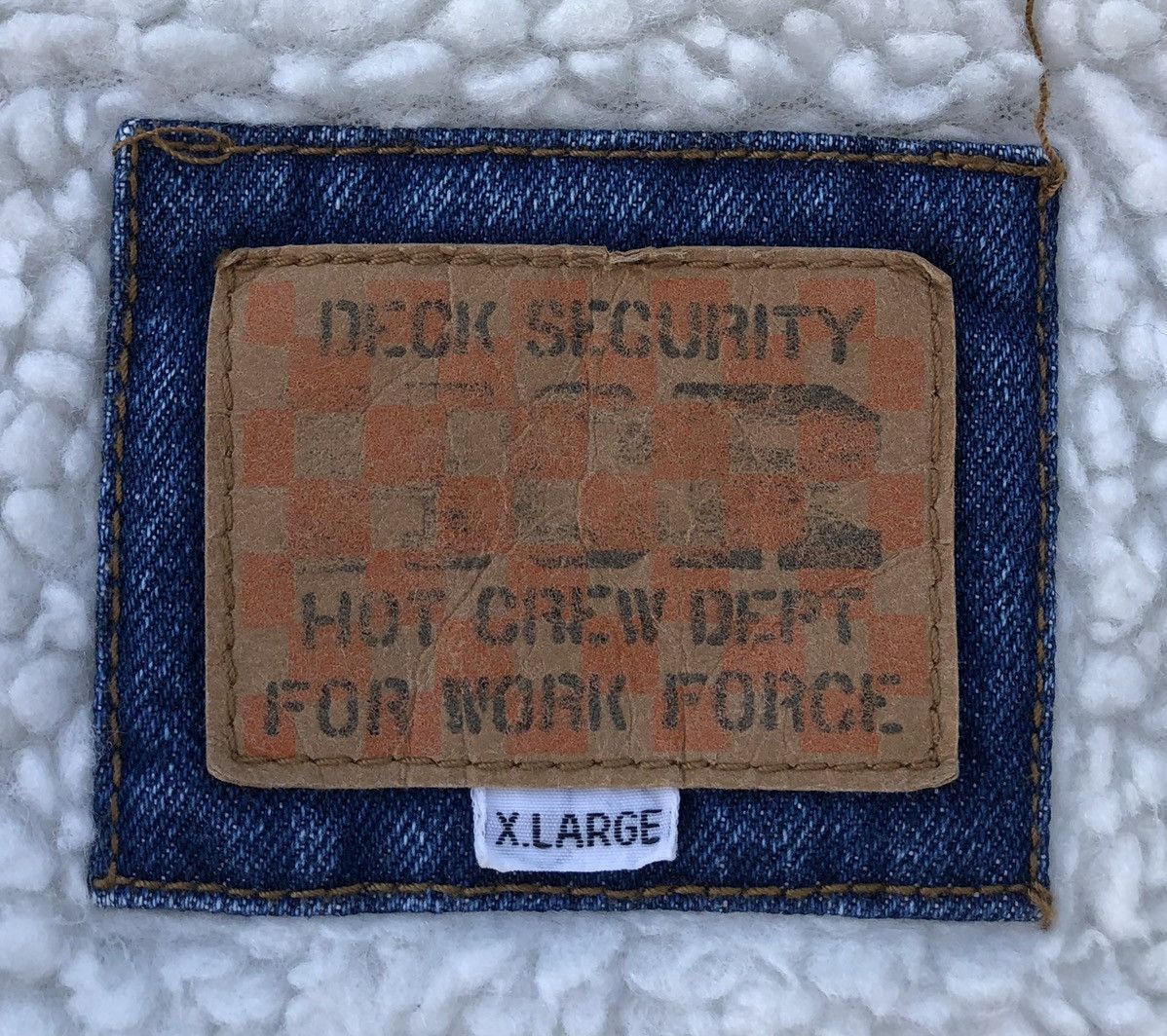 Japanese Brand 🔥VTG Hot Crew Deck Security Catapult Aircraft Denim Jacket Size US XL / EU 56 / 4 - 11 Thumbnail