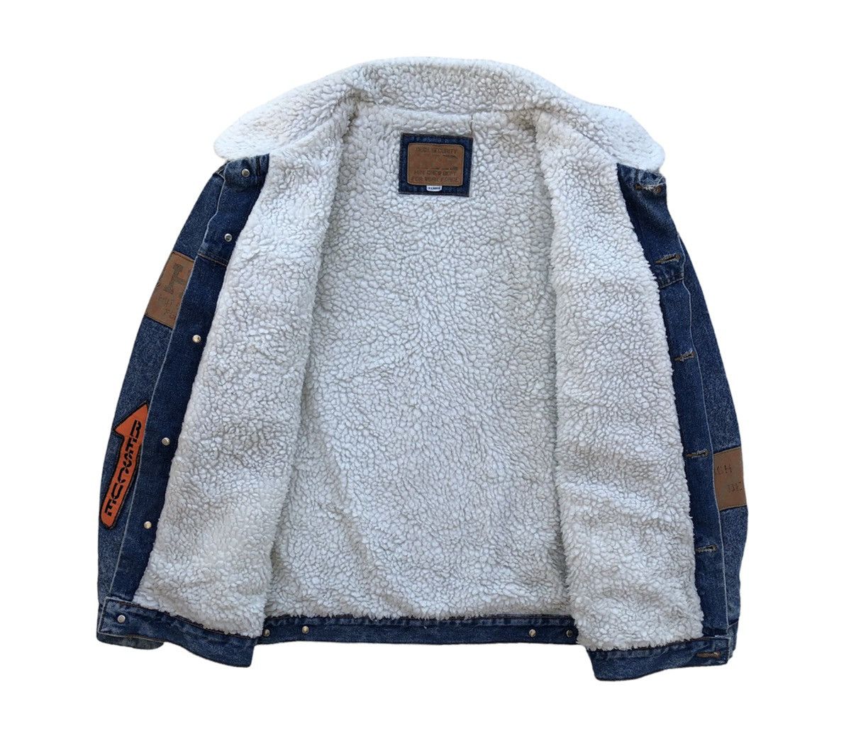 Japanese Brand 🔥VTG Hot Crew Deck Security Catapult Aircraft Denim Jacket Size US XL / EU 56 / 4 - 9 Thumbnail