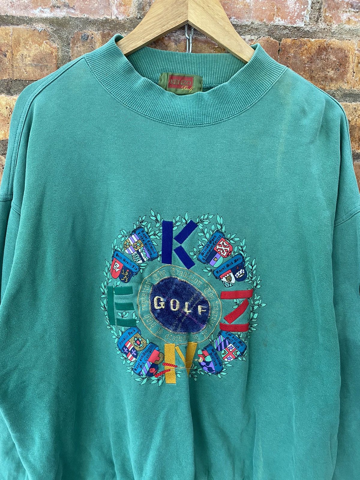 Kenzo 90s KENZO circle embroidered big logo Size US L / EU 52-54 / 3 - 3 Thumbnail