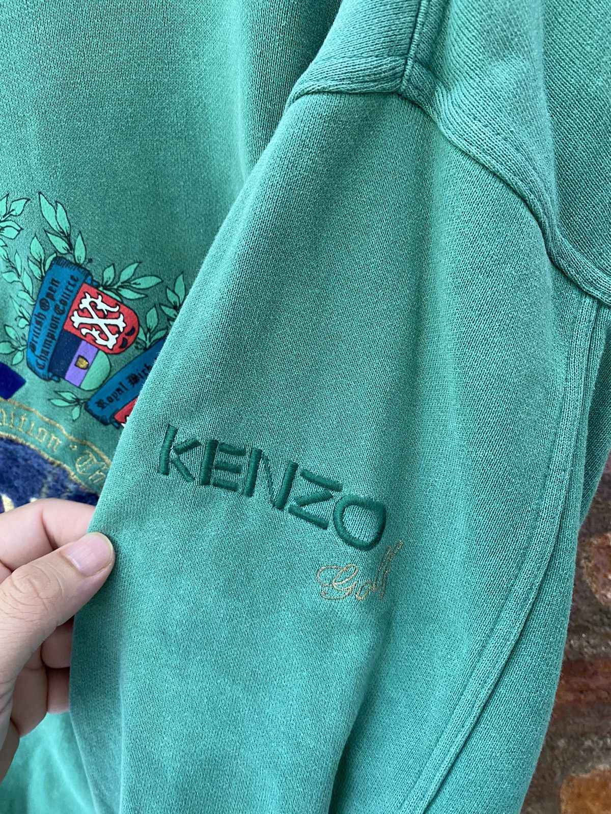 Kenzo 90s KENZO circle embroidered big logo Size US L / EU 52-54 / 3 - 8 Thumbnail