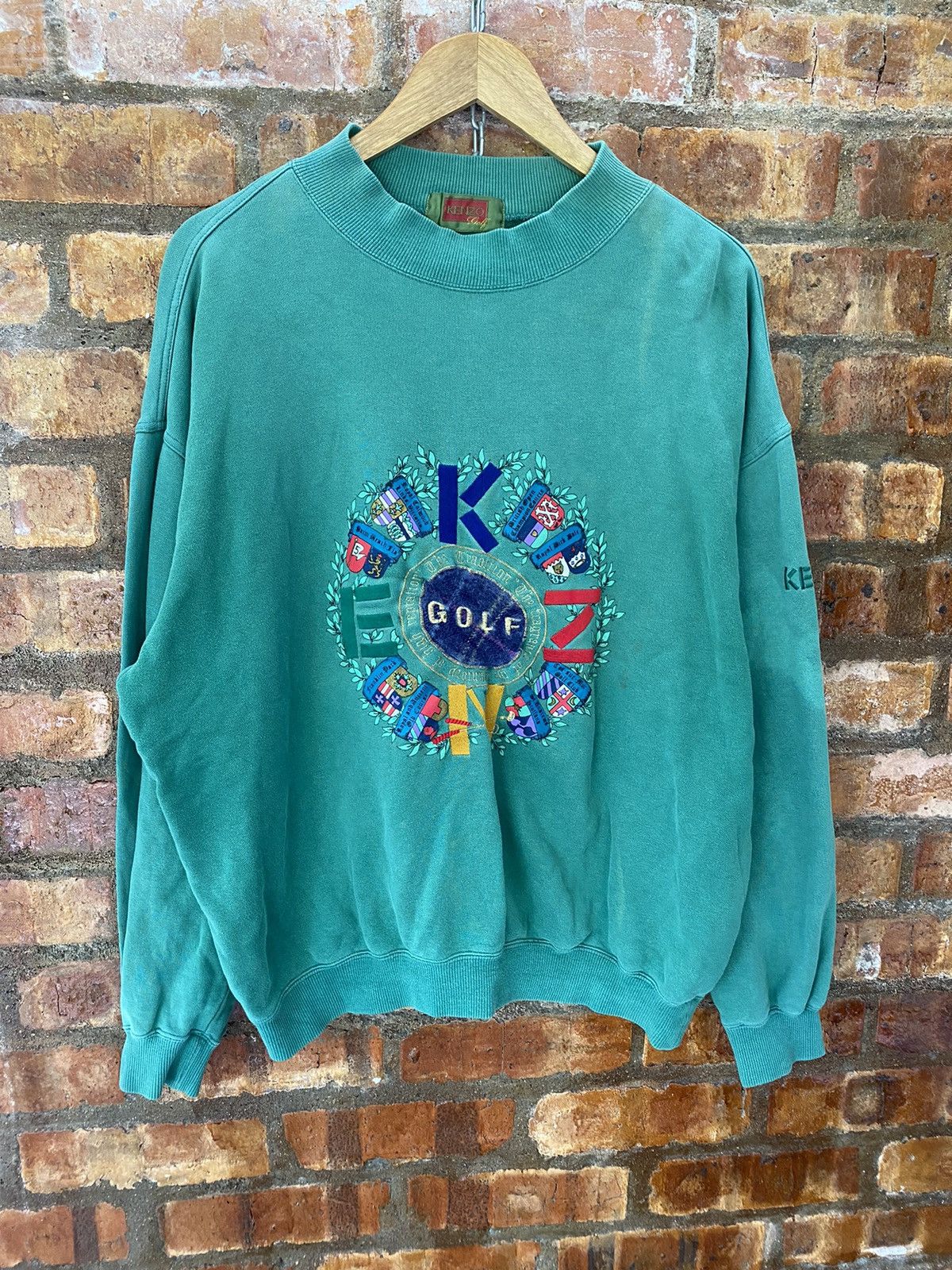 Kenzo 90s KENZO circle embroidered big logo Size US L / EU 52-54 / 3 - 2 Thumbnail
