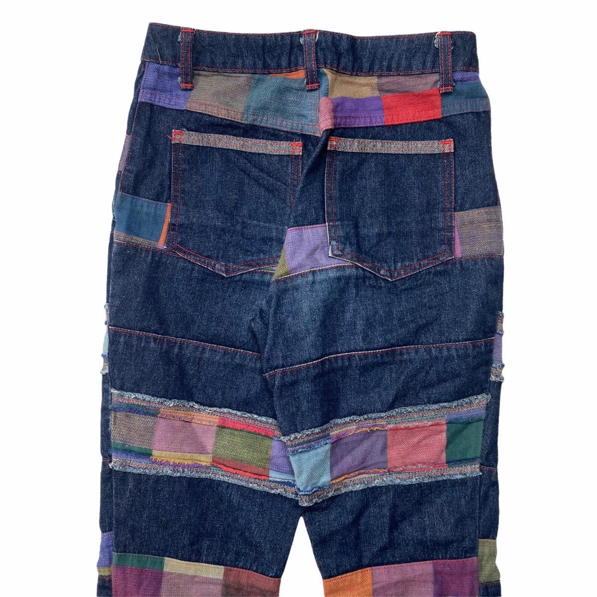 20471120 1990s Japanese Brand - Patchwork Hagi Denim Pants Size US 28 / EU 44 - 4 Thumbnail