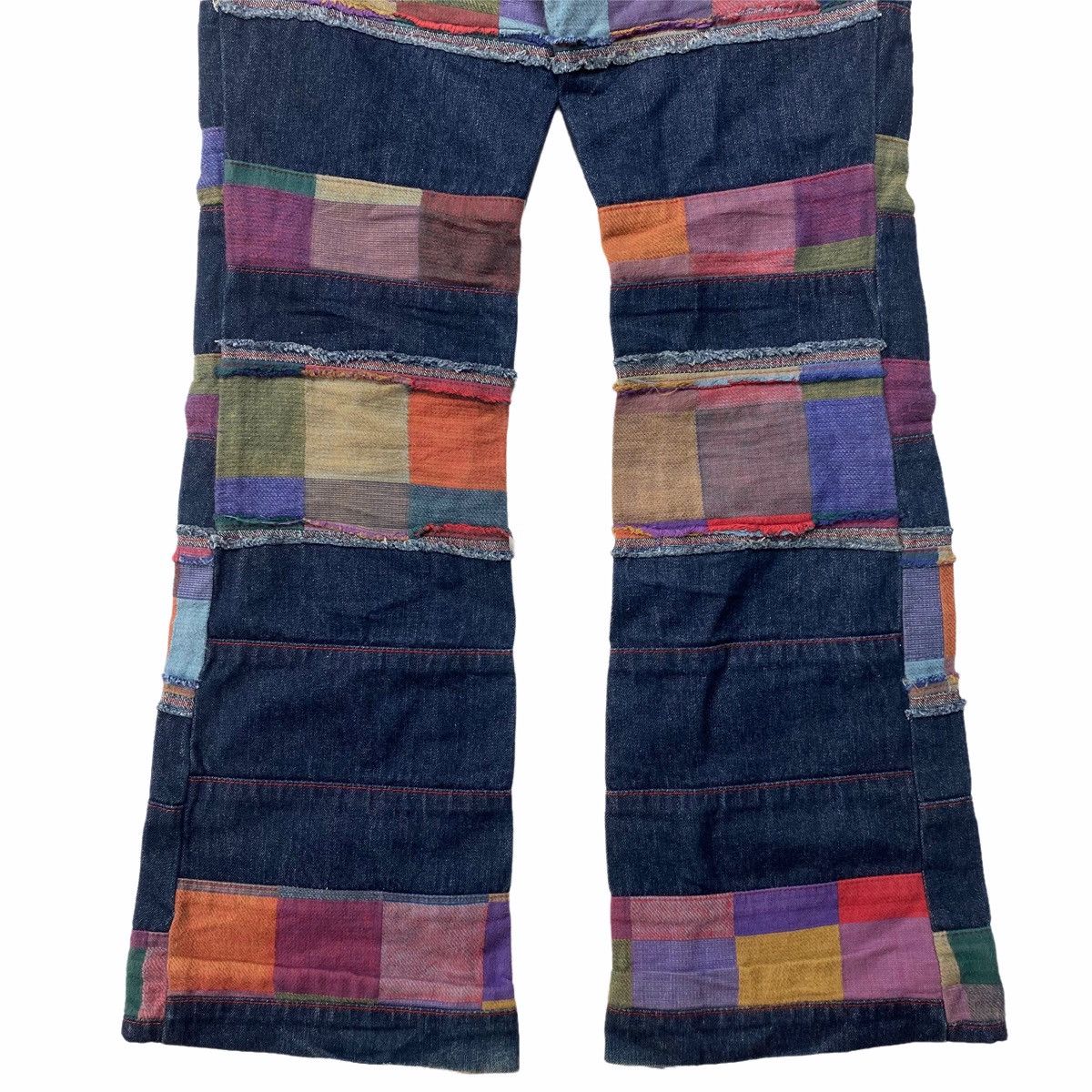 20471120 1990s Japanese Brand - Patchwork Hagi Denim Pants Size US 28 / EU 44 - 5 Thumbnail