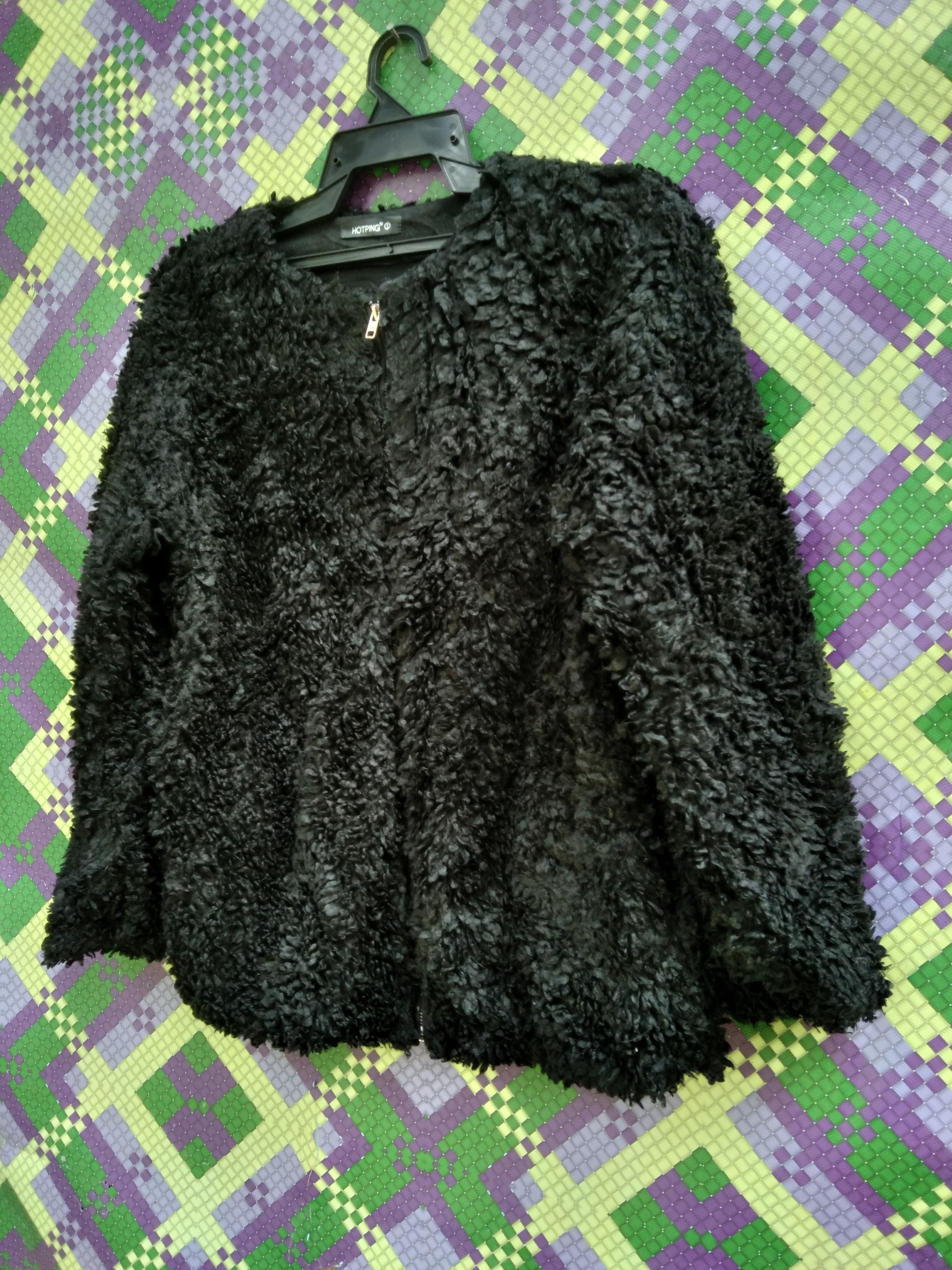 Japanese Brand HOTPING DEEP PILE FLEECE SHERPA CARDIGAN Size M / US 6-8 / IT 42-44 - 2 Thumbnail