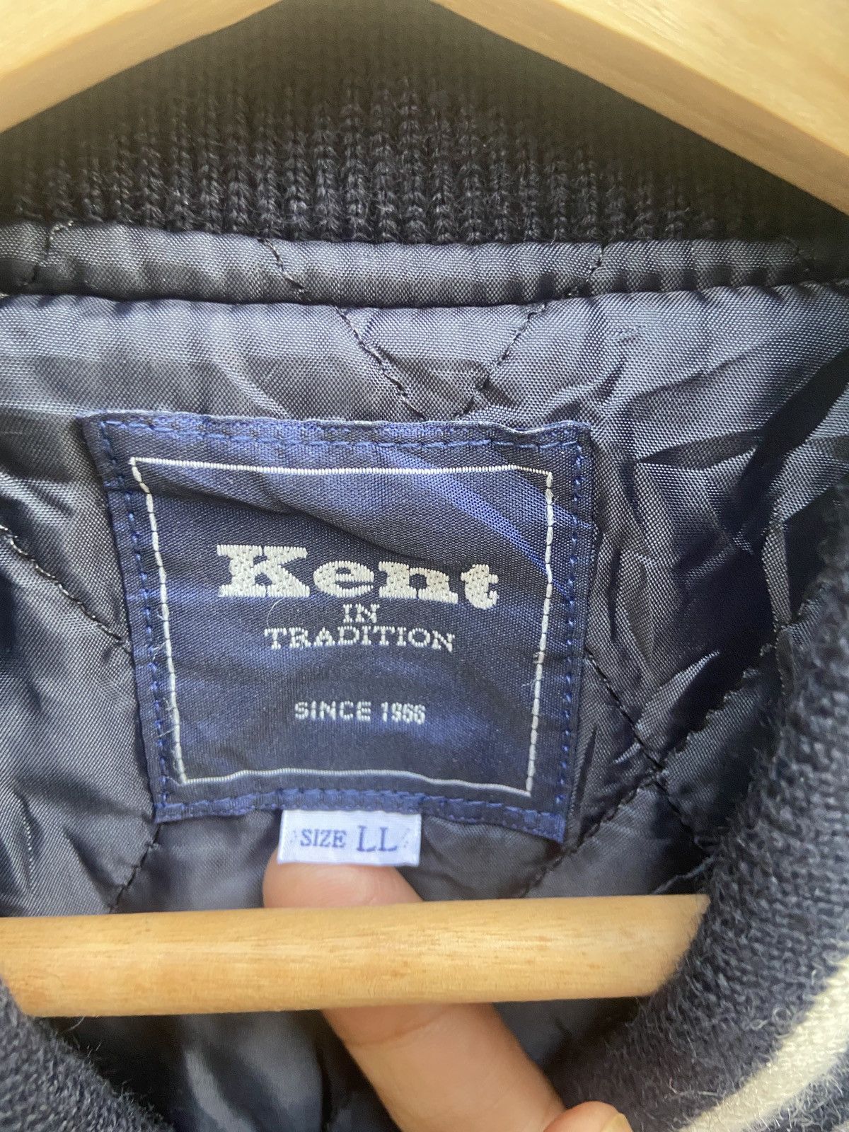 Japanese Brand × Vintage Vintage Kent 66 Letterman Wool Varsity Jacket Size US L / EU 52-54 / 3 - 6 Thumbnail