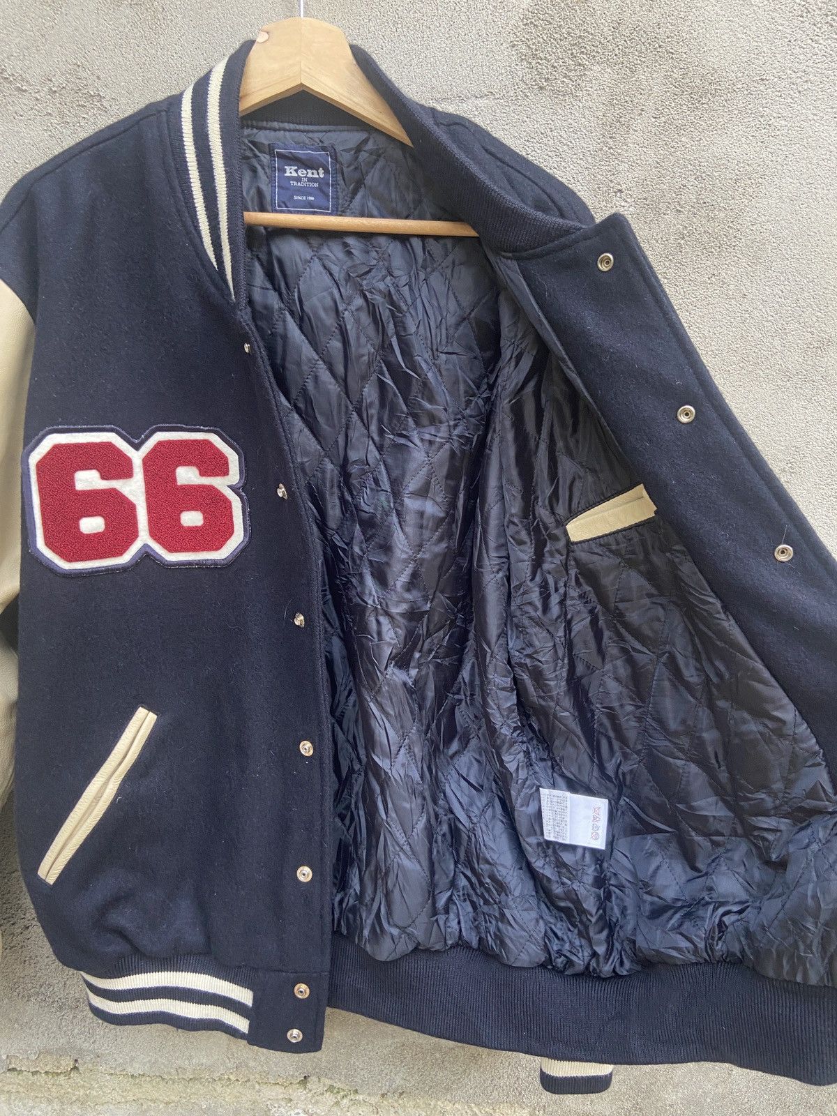 Japanese Brand × Vintage Vintage Kent 66 Letterman Wool Varsity Jacket Size US L / EU 52-54 / 3 - 5 Thumbnail