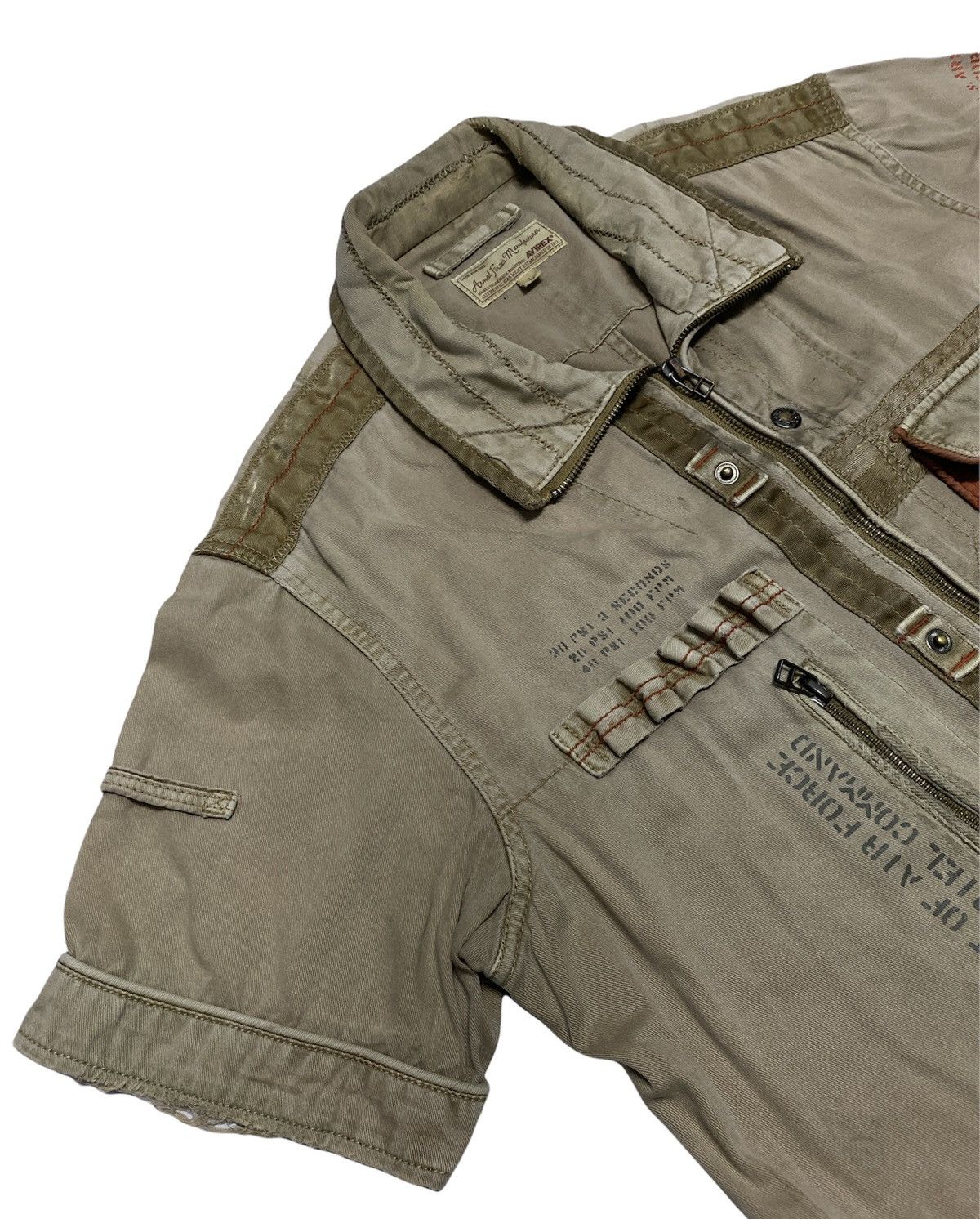 VINTAGE AVIREX AIR FORCE FULL ZIPPER TACTICAL JACKET