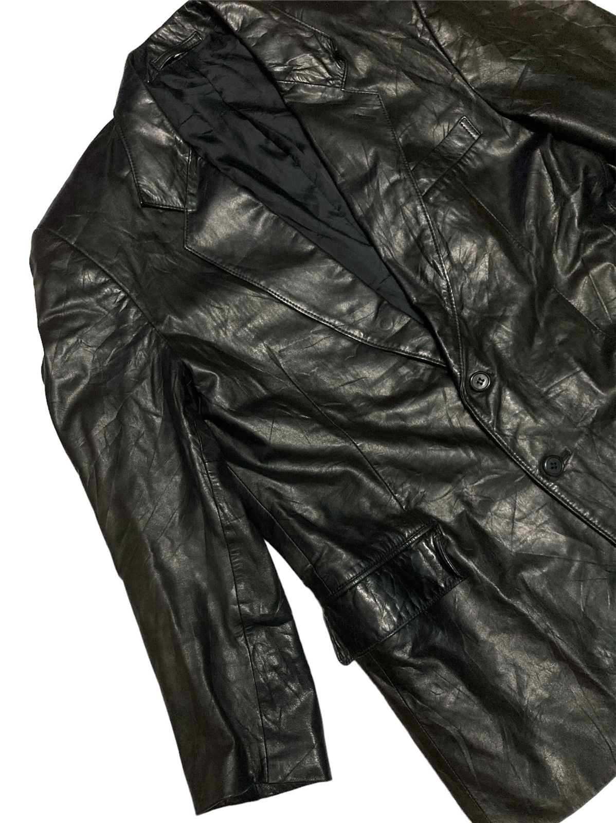 Japanese Brand JAPANESE BRAND COWHIDE LEATHER LIGHT JACKET Size US L / EU 52-54 / 3 - 3 Thumbnail