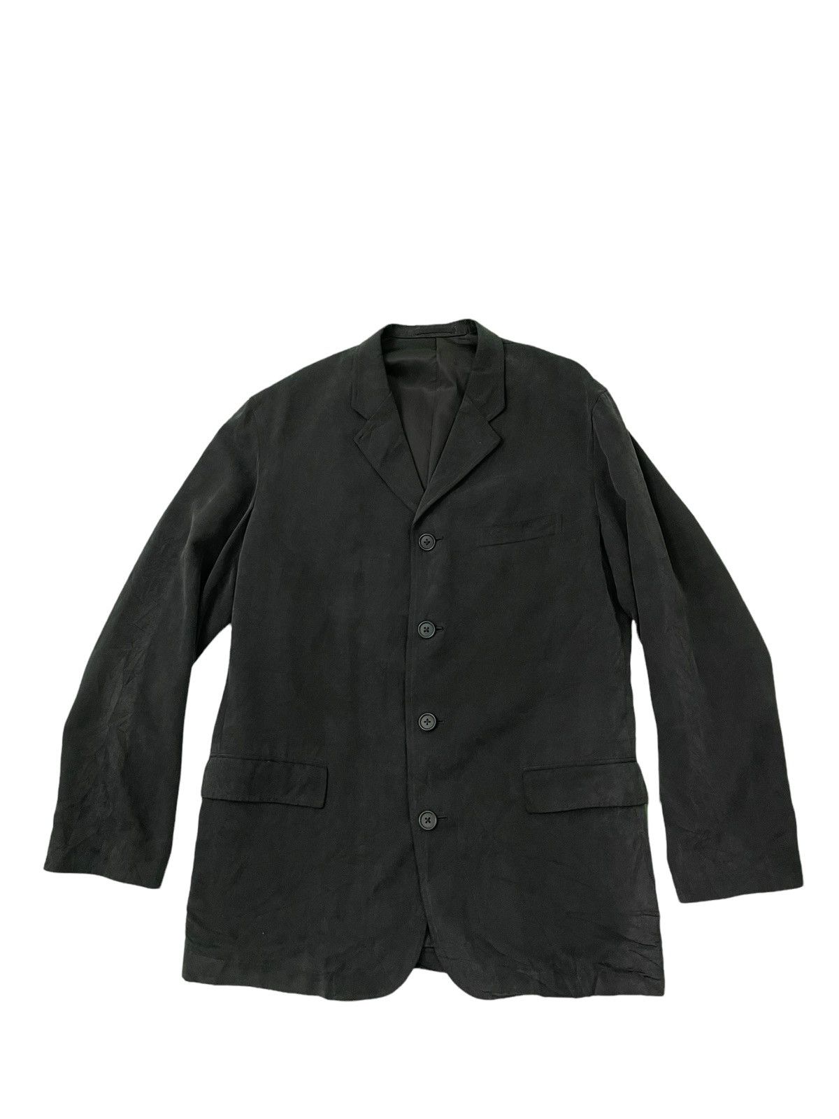 Yohji Yamamoto Y’s for Men 4 Button Rayon Chore Jacket 4🟩 Size US M / EU 48-50 / 2 - 7 Thumbnail