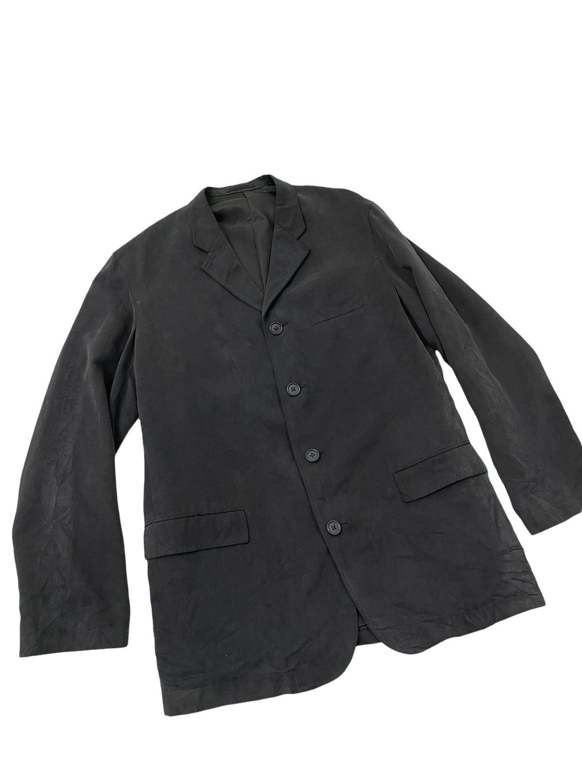 Yohji Yamamoto Y’s for Men 4 Button Rayon Chore Jacket 4🟩 Size US M / EU 48-50 / 2 - 2 Thumbnail