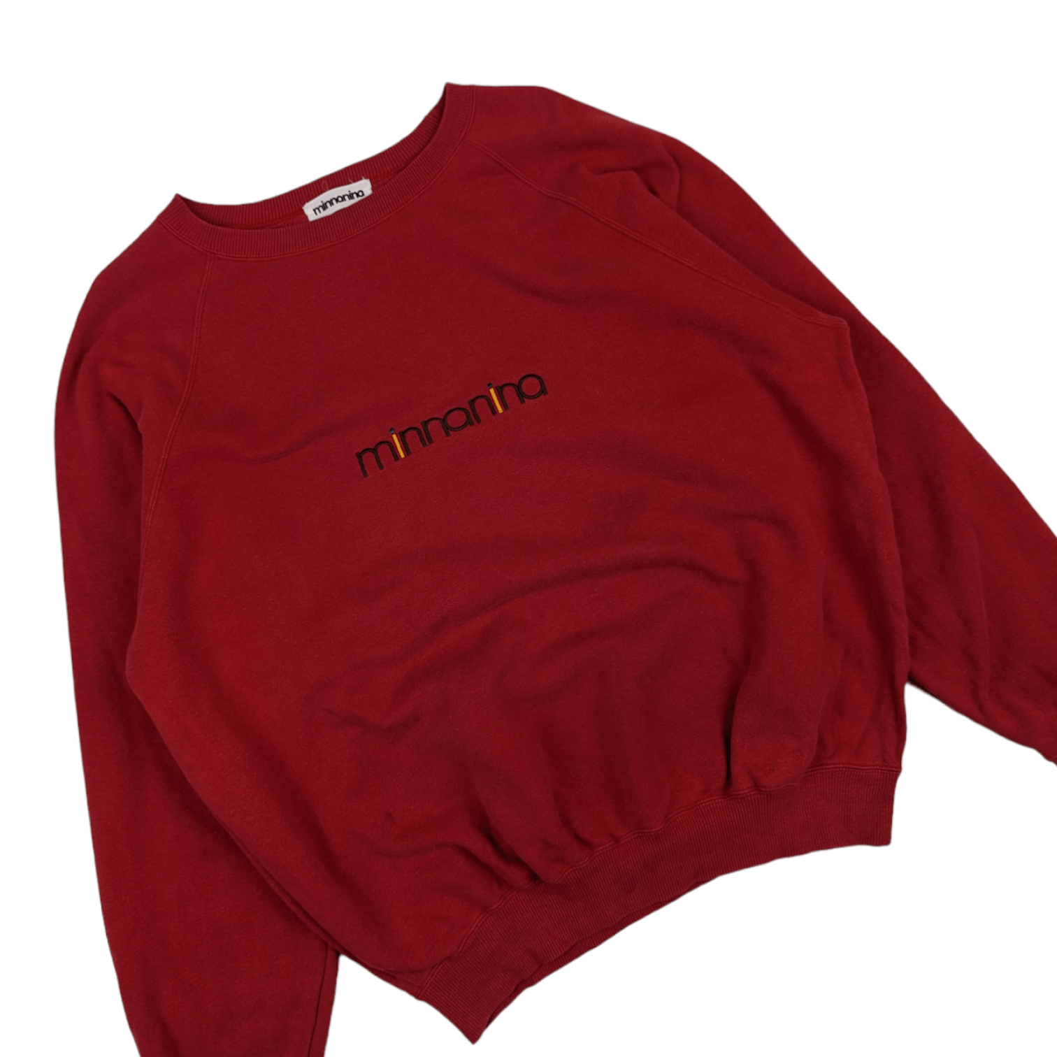 Japanese Brand Vintage 80's Japan MINNANINA Spell Out Jumper Sweatshirt Size US XL / EU 56 / 4 - 3 Thumbnail