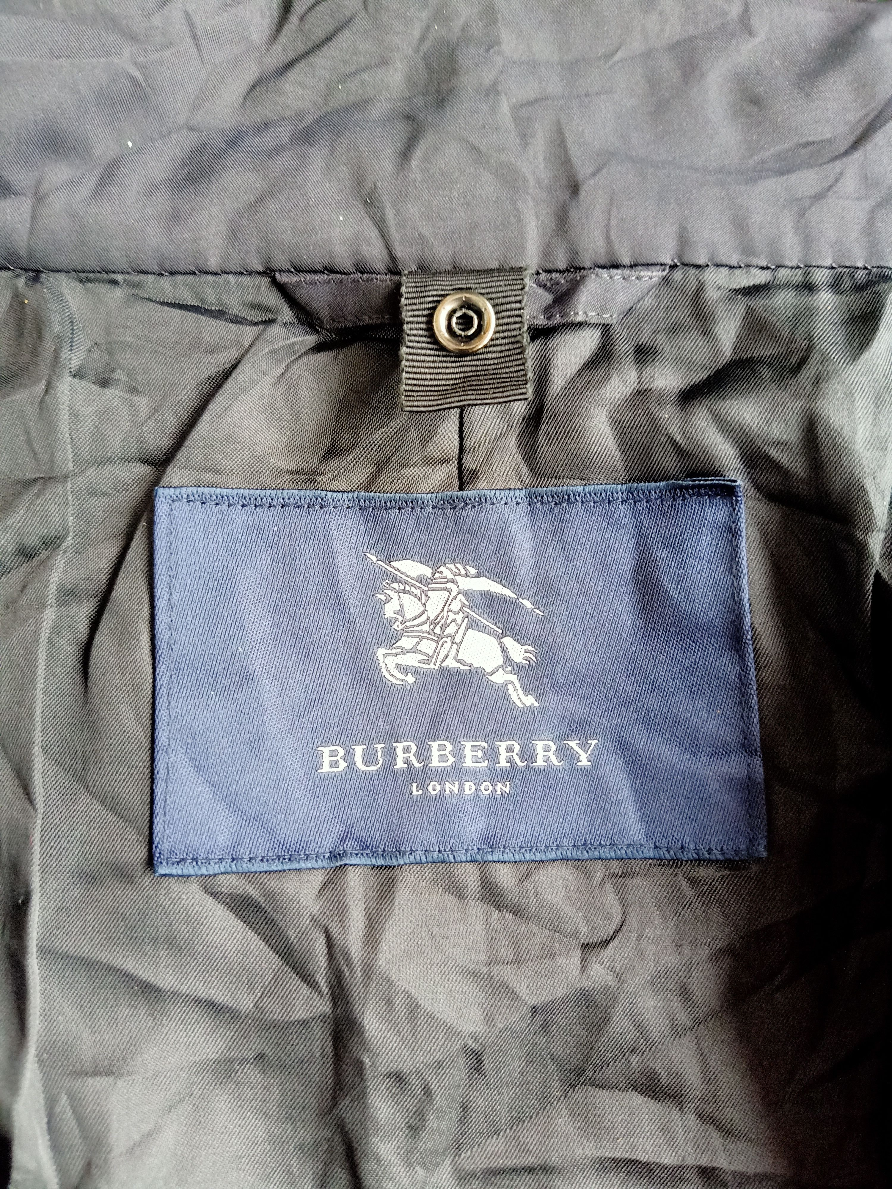 Burberry × Vintage Burberry London Black Plain Trench Jacket Size US M / EU 48-50 / 2 - 6 Thumbnail