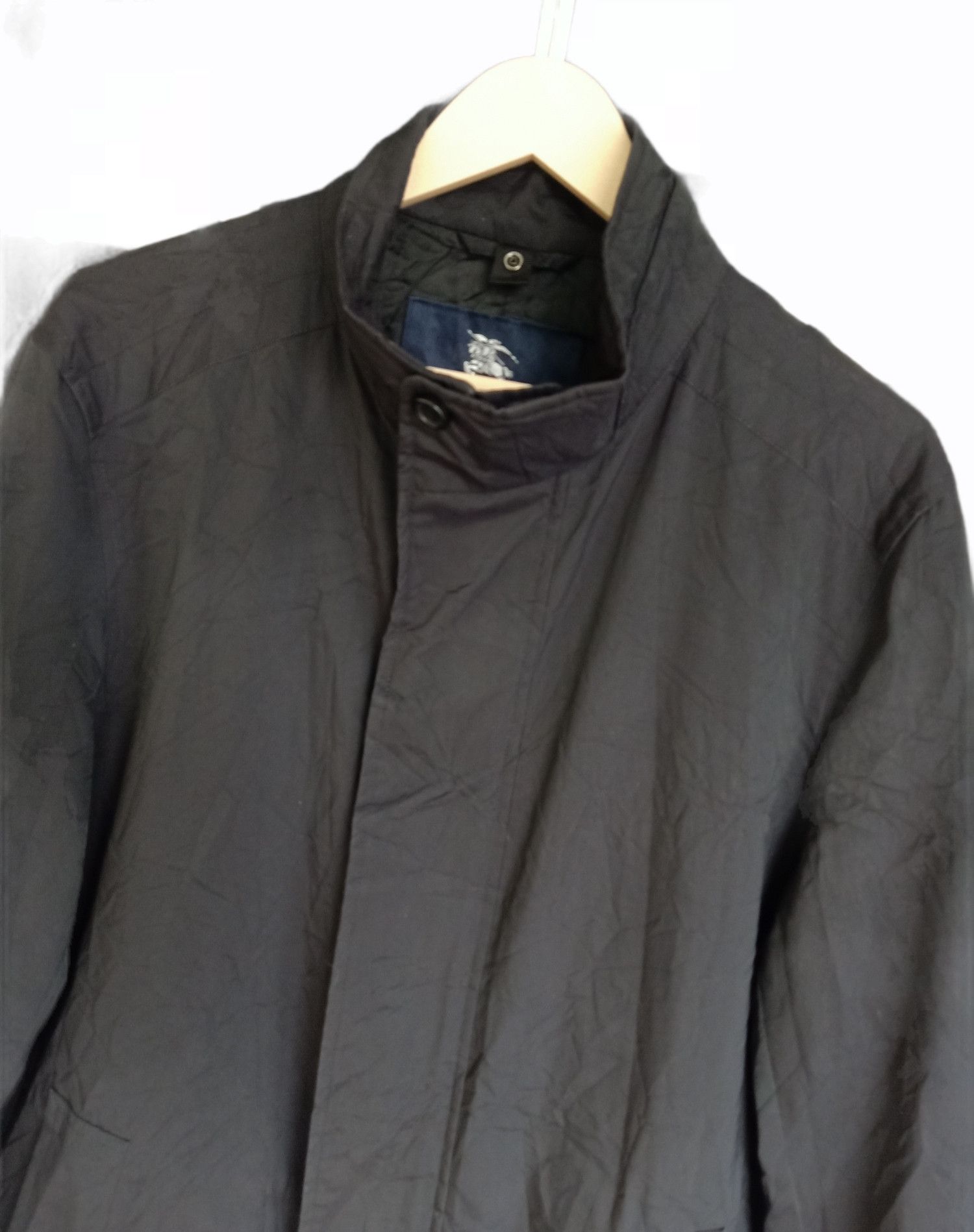 Burberry × Vintage Burberry London Black Plain Trench Jacket Size US M / EU 48-50 / 2 - 2 Thumbnail
