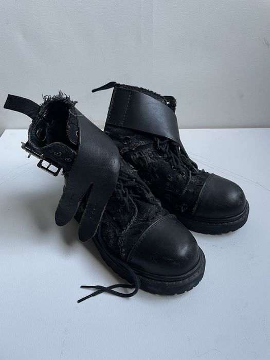 Junya watanabe discount distressed biker boots