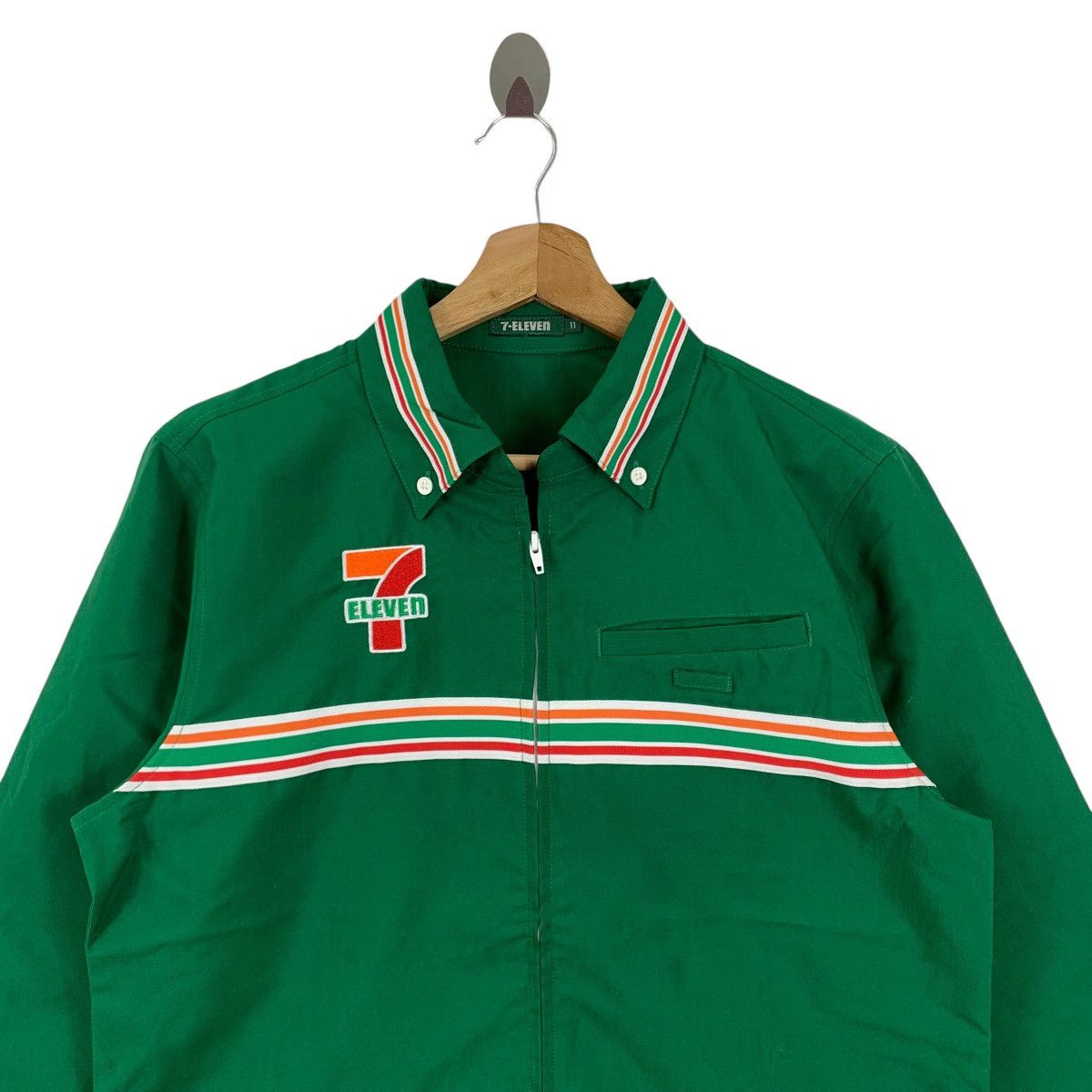 uniform experiment Vintage 7Eleven Mart Uniform Zipper Jacket Size US M / EU 48-50 / 2 - 2 Thumbnail