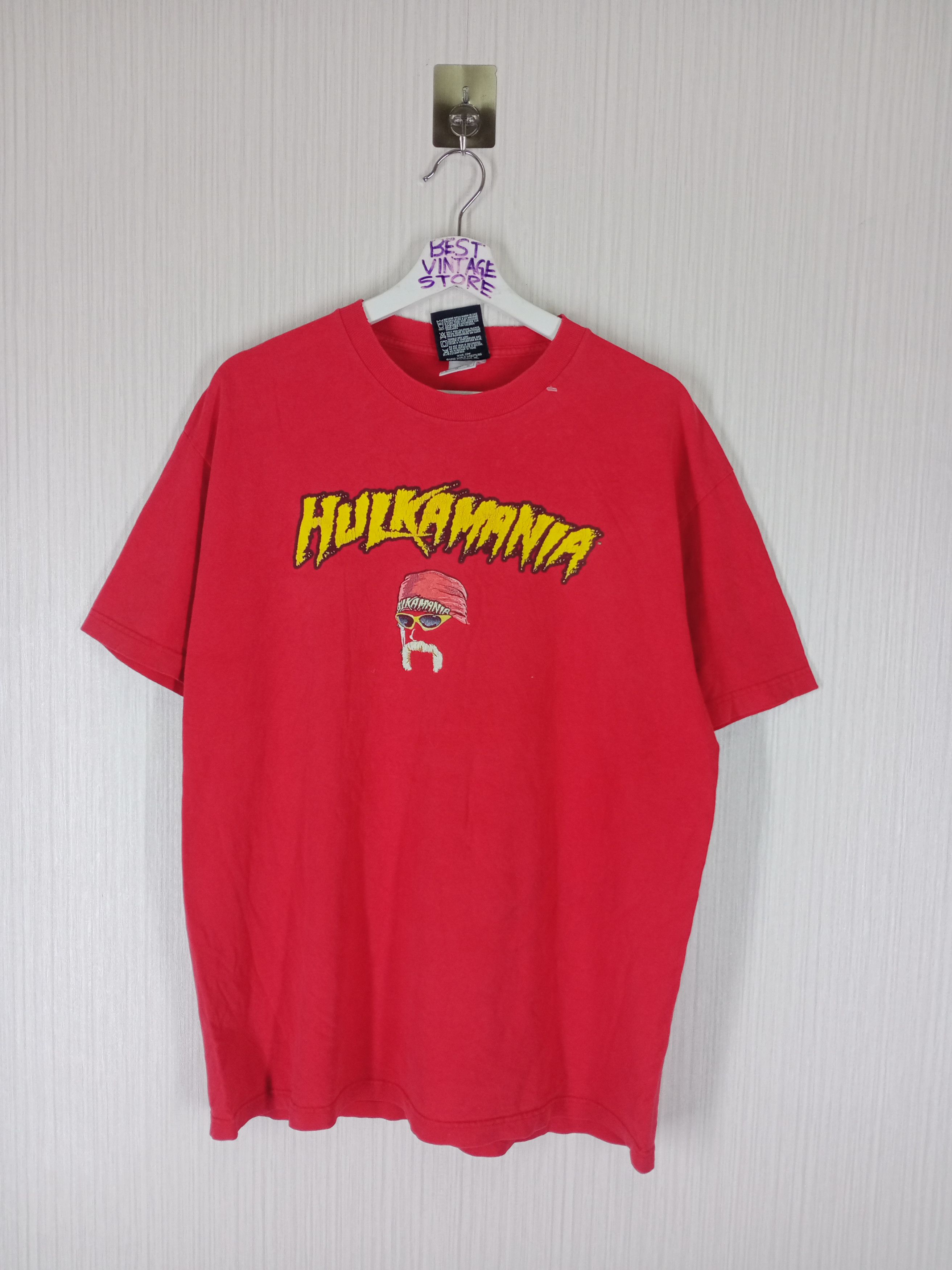 image of Vintage Hulk Hogan Hulkamania Tshirt in No Colour, Men's (Size Large)