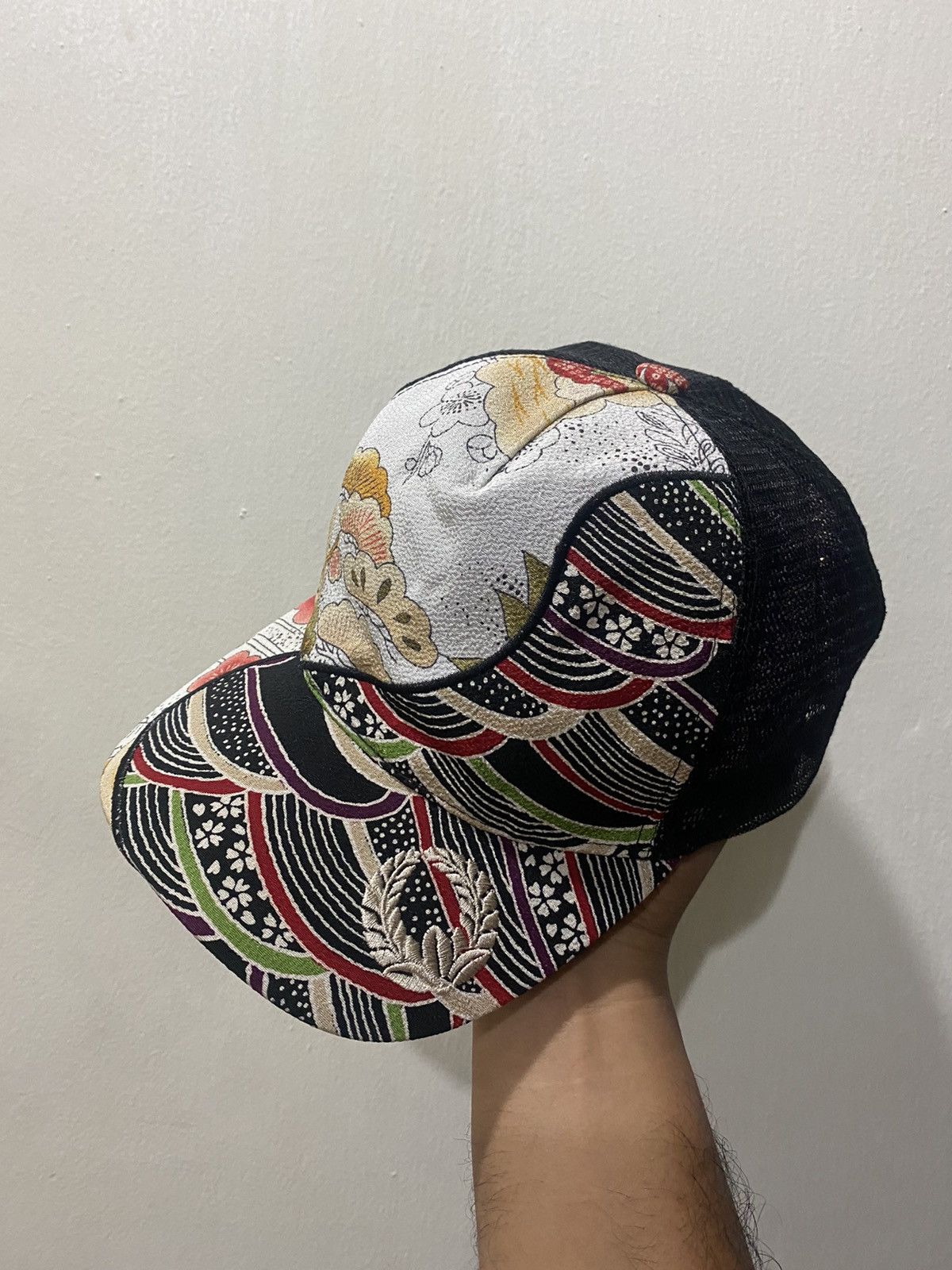 image of Vintage Japan Nihonga Paint By Ripple Trucked Hat in Black, Men's