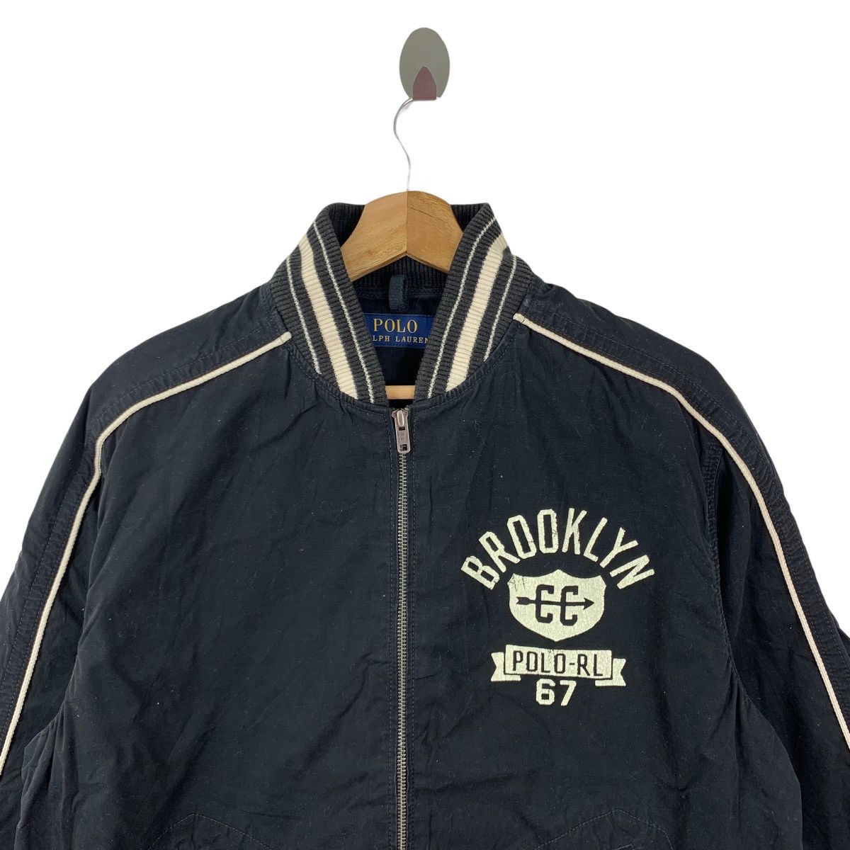 Polo Ralph Lauren × Vintage Vintage Polo Ralph Lauren Bomber Zipper Jacket Size US L / EU 52-54 / 3 - 2 Thumbnail