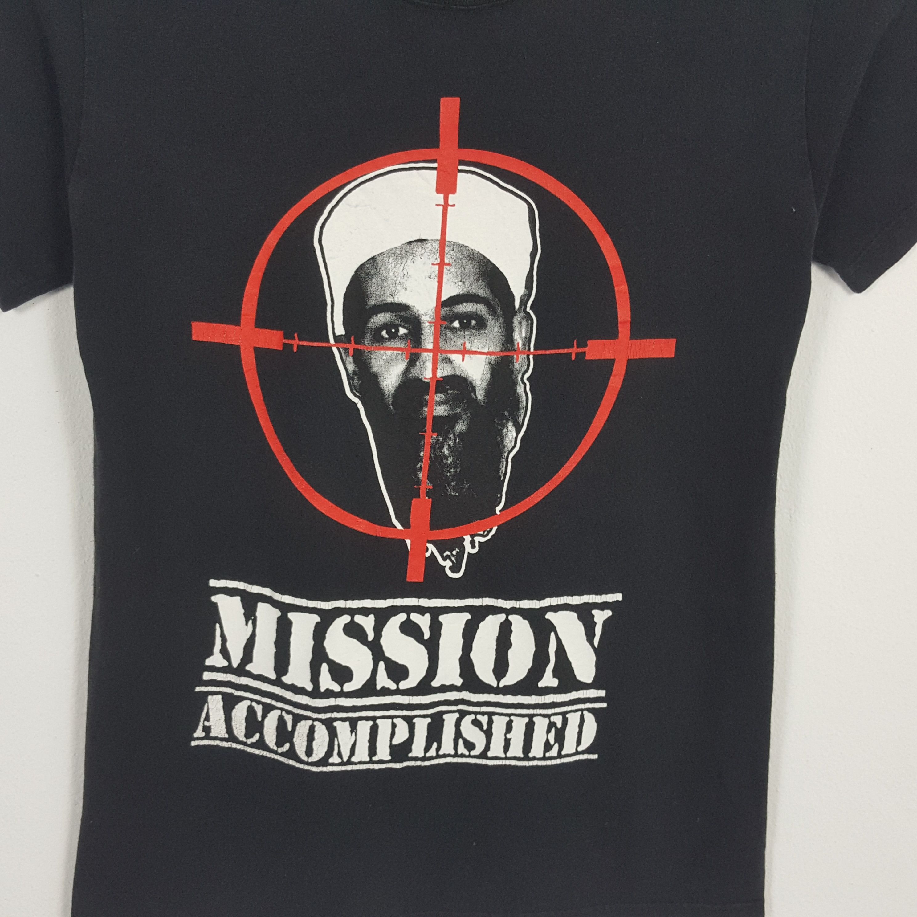 Vintage Vintage OSAMA BIN LADIN MISSION ACCOMPLISHED Streetwear Tees Size US S / EU 44-46 / 1 - 2 Thumbnail