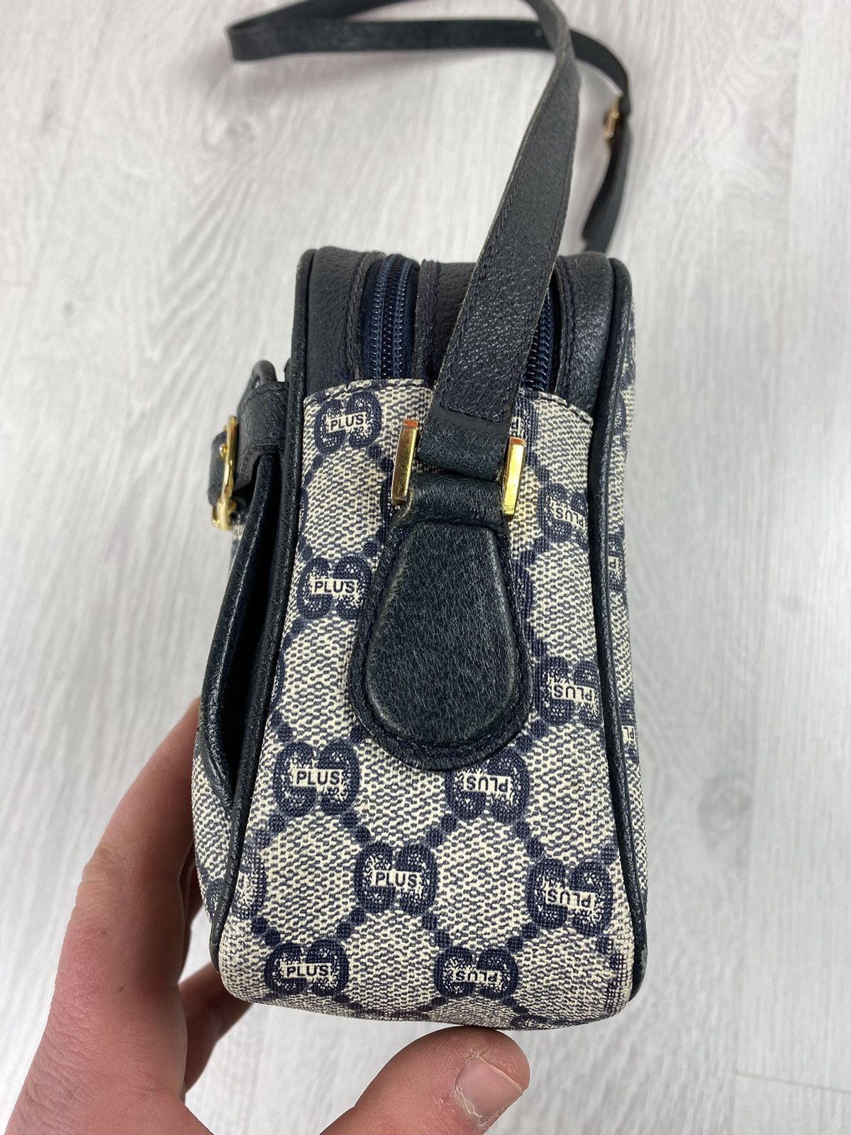 Gucci Vintage Gucci Plus Monogram Cross Body Bag Fendi Dior Chanel Size ONE SIZE - 5 Thumbnail