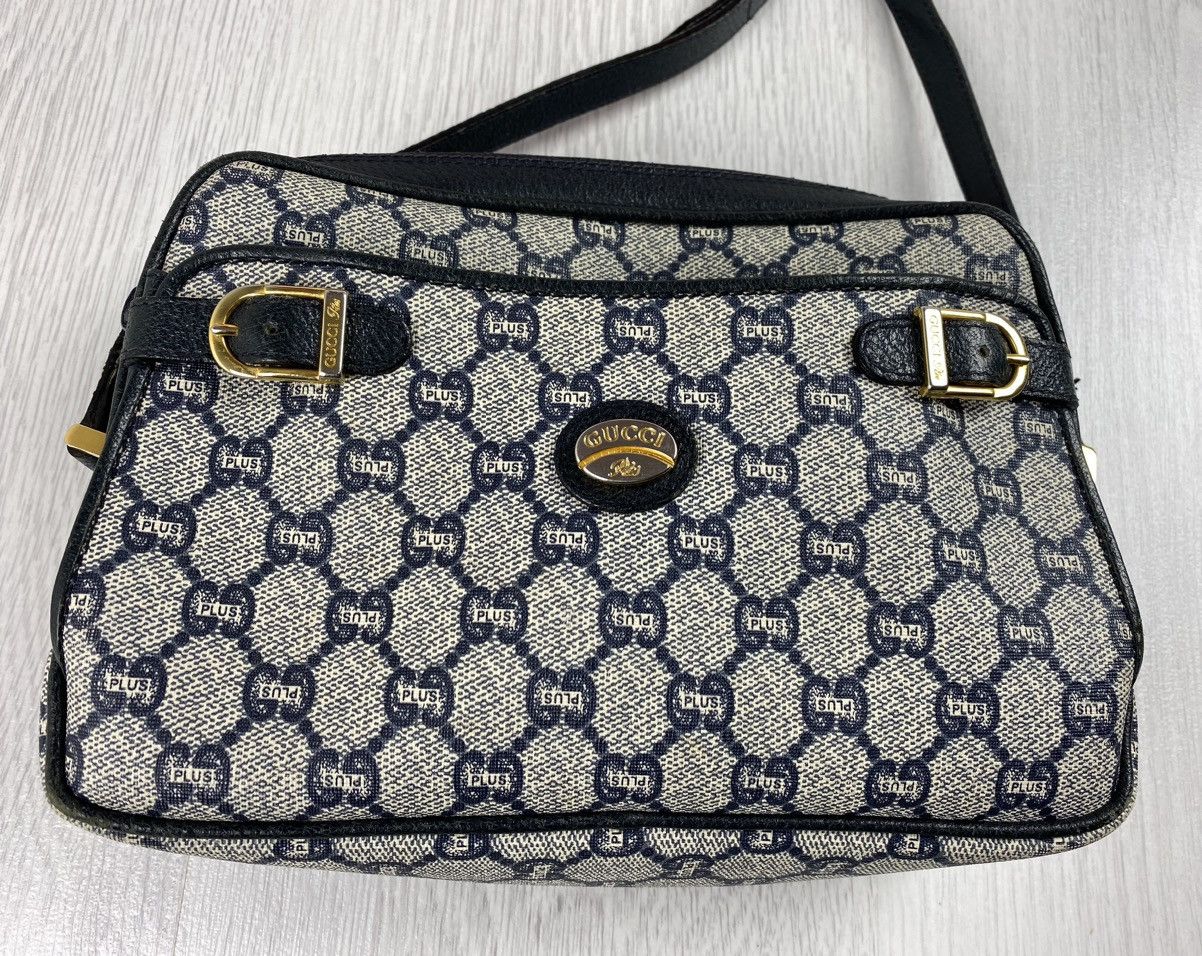 Gucci Vintage Gucci Plus Monogram Cross Body Bag Fendi Dior Chanel Size ONE SIZE - 4 Thumbnail