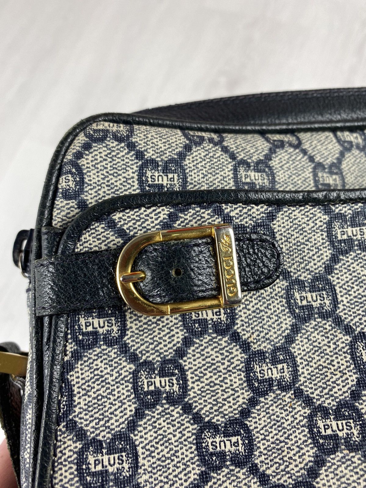 Gucci Vintage Gucci Plus Monogram Cross Body Bag Fendi Dior Chanel Size ONE SIZE - 13 Thumbnail