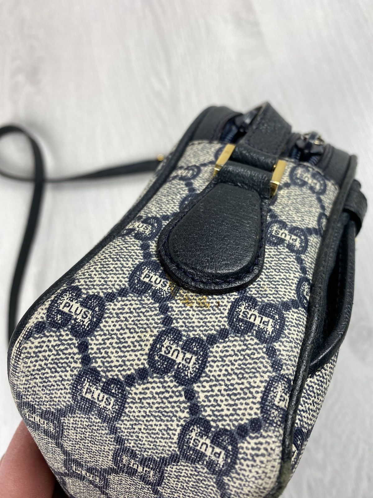 Gucci Vintage Gucci Plus Monogram Cross Body Bag Fendi Dior Chanel Size ONE SIZE - 9 Thumbnail
