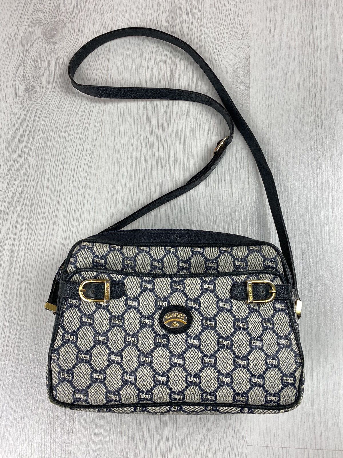 Vintage Gucci Plus Monogram Cross Body Bag Fendi Dior Chanel