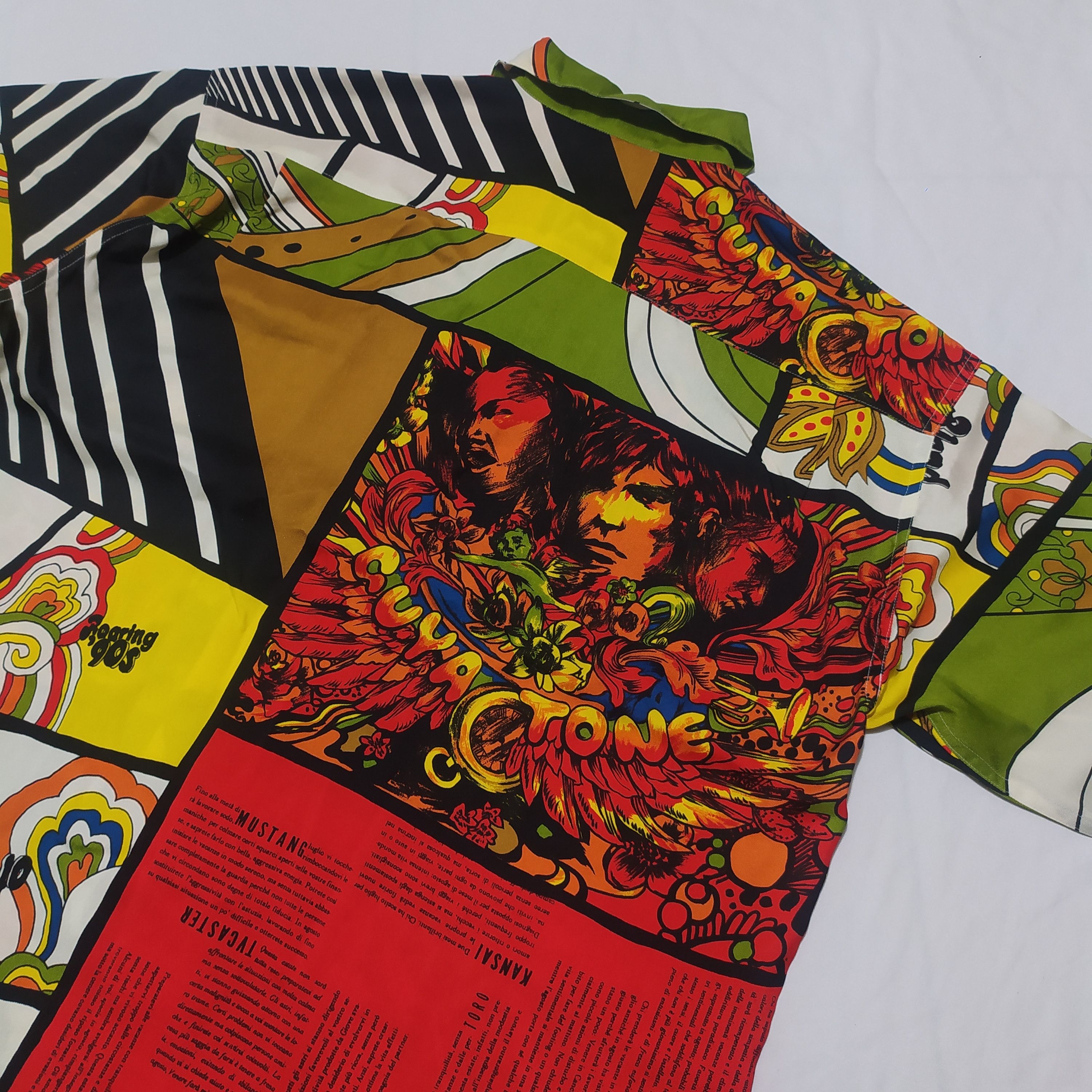Kansai Yamamoto Vintage 90s Kansai Yamamoto O2 all over print button shirt Size US M / EU 48-50 / 2 - 4 Thumbnail