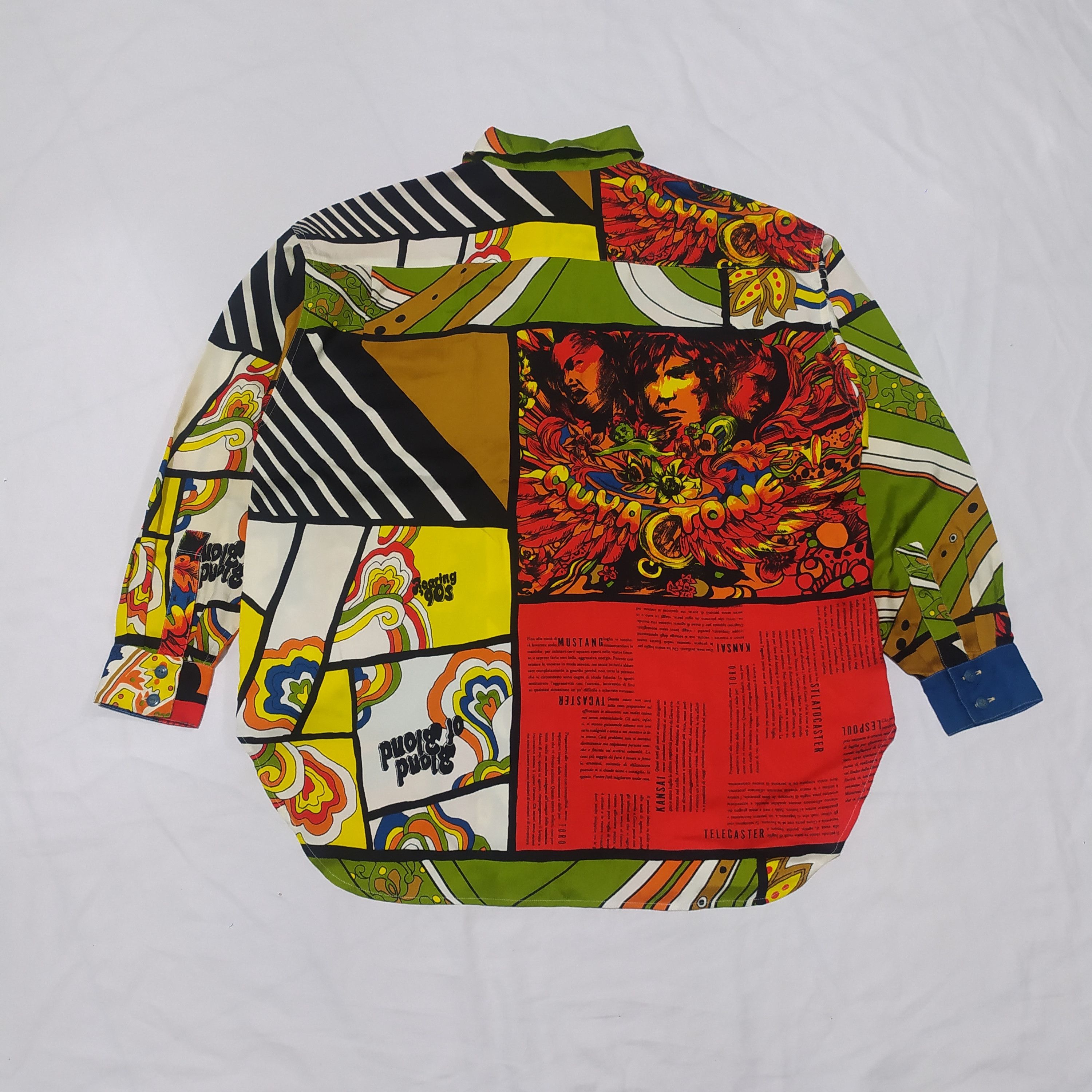 Kansai Yamamoto Vintage 90s Kansai Yamamoto O2 all over print button shirt Size US M / EU 48-50 / 2 - 2 Thumbnail