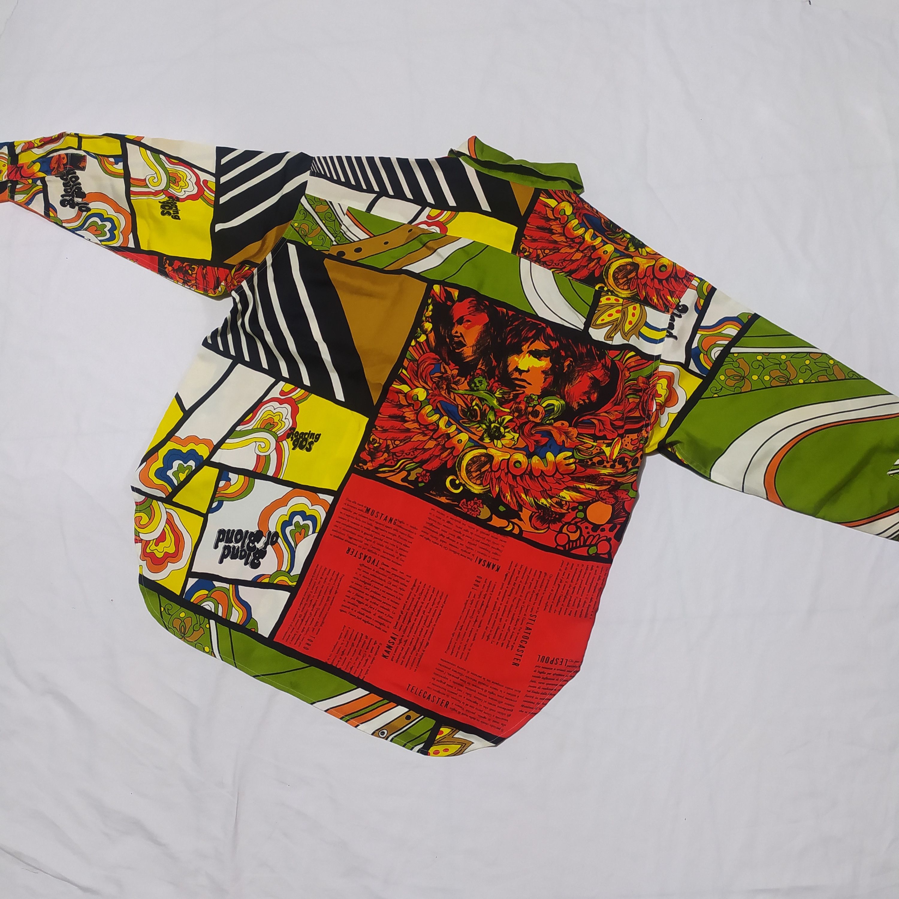 Kansai Yamamoto Vintage 90s Kansai Yamamoto O2 all over print button shirt Size US M / EU 48-50 / 2 - 6 Thumbnail