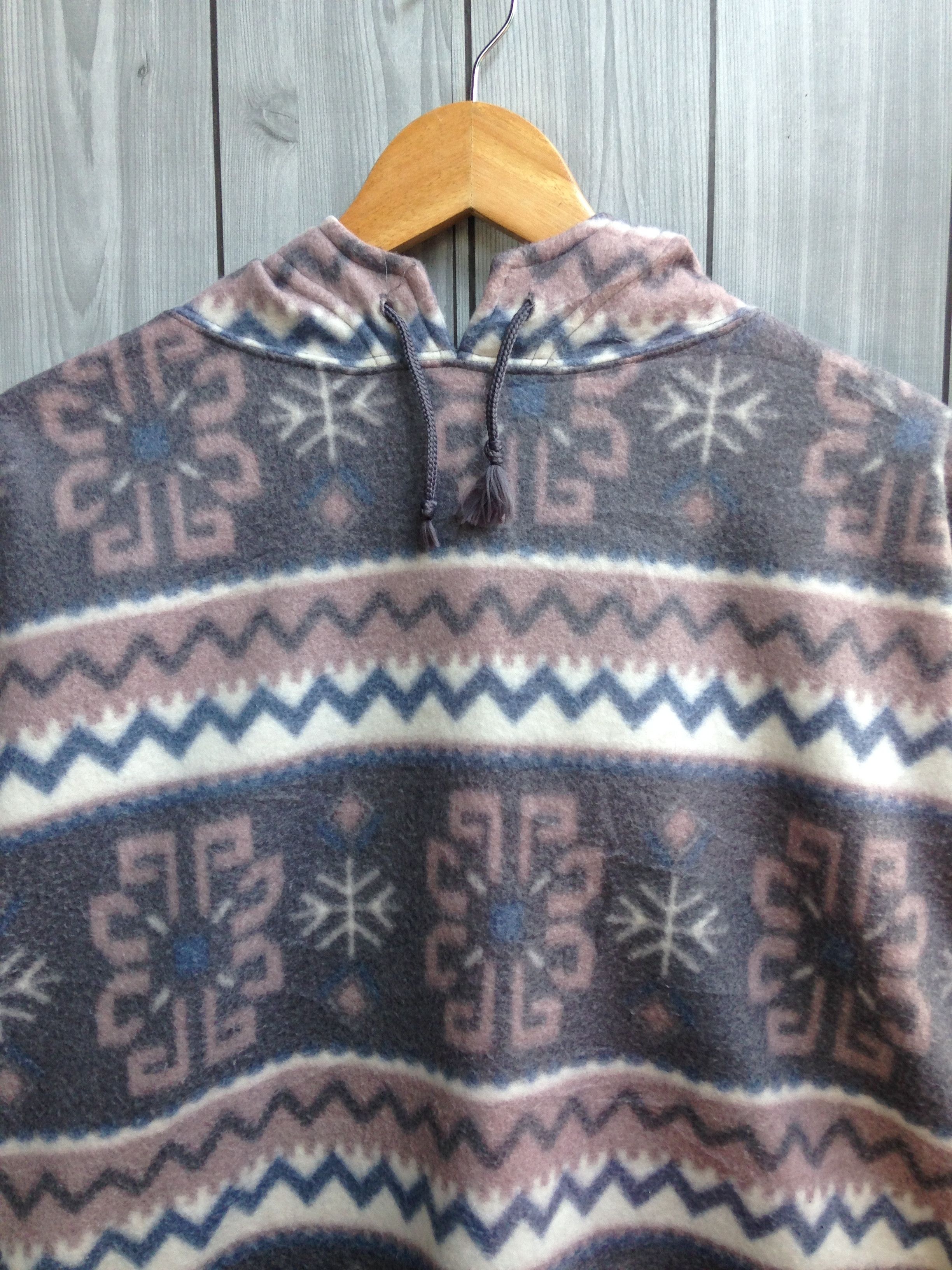 Native × Vintage Tribal Abstract Printed Fleece Size US L / EU 52-54 / 3 - 2 Thumbnail