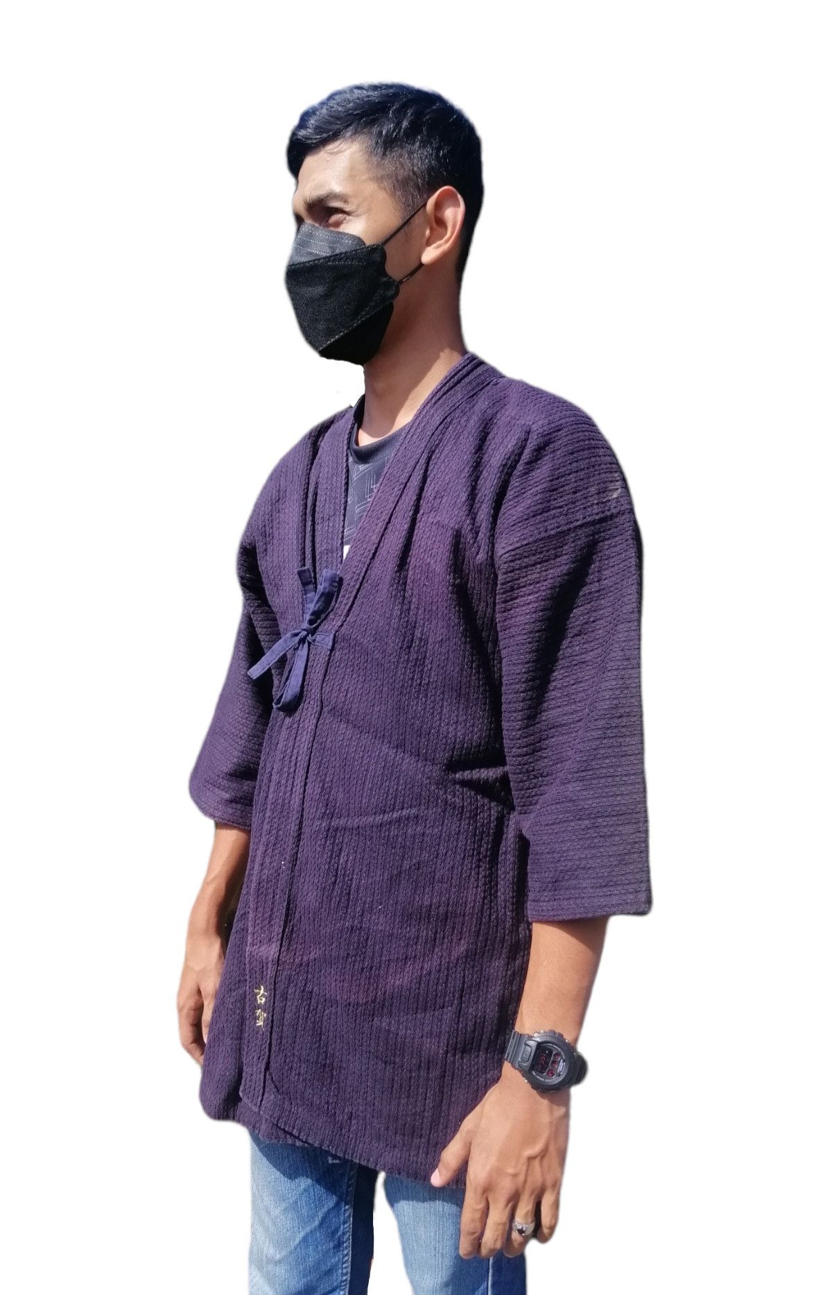 Japanese Brand Vintage Japanese Indigo Cotton Kimono Jacket Size US M / EU 48-50 / 2 - 3 Thumbnail