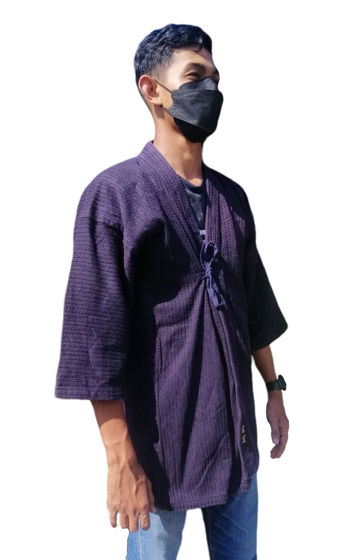 Japanese Brand Vintage Japanese Indigo Cotton Kimono Jacket Size US M / EU 48-50 / 2 - 4 Thumbnail