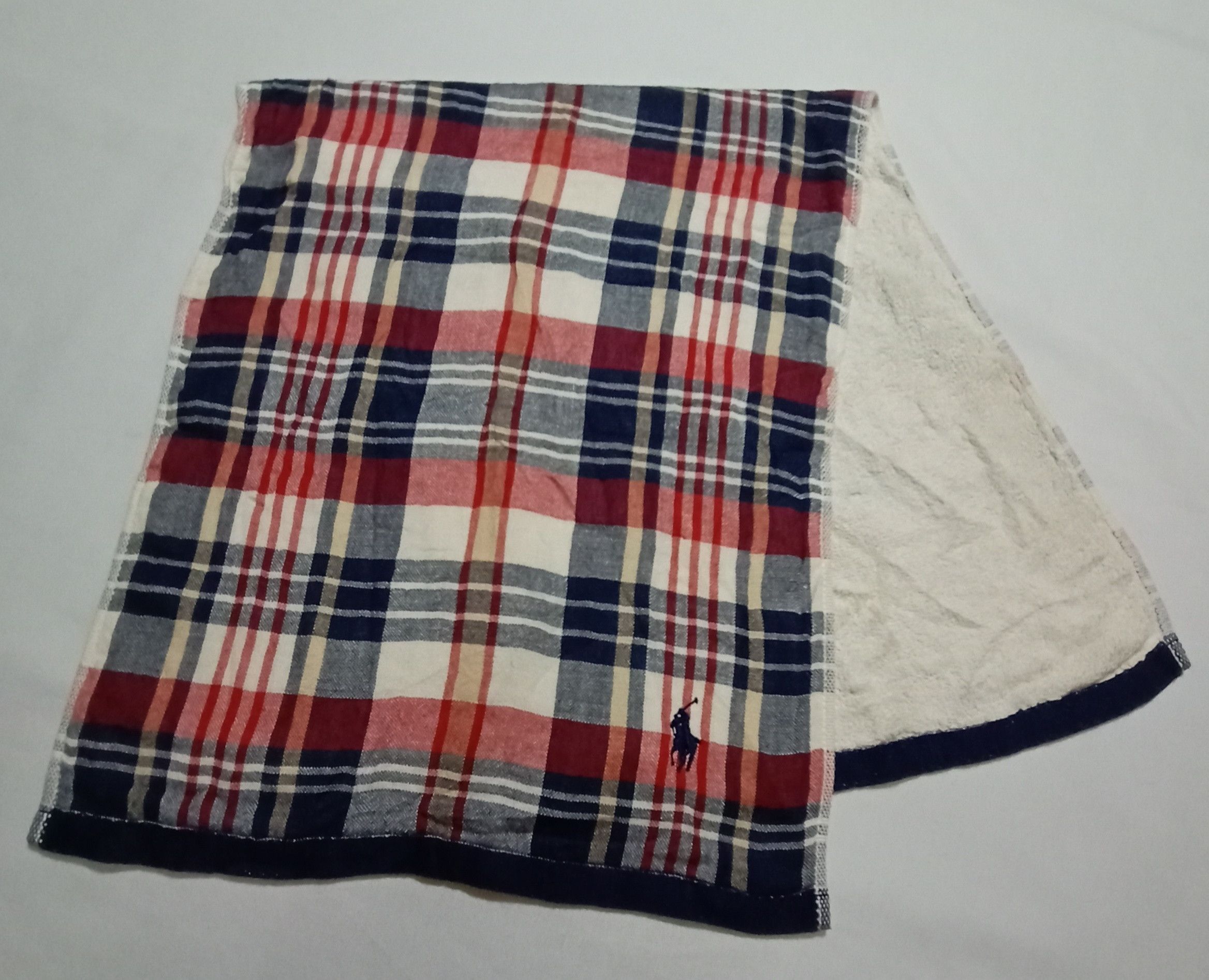 Polo Ralph Lauren Polo Ralph Lauren Face Towel Scarf Check Plaid Size ONE SIZE - 1 Thumbnail