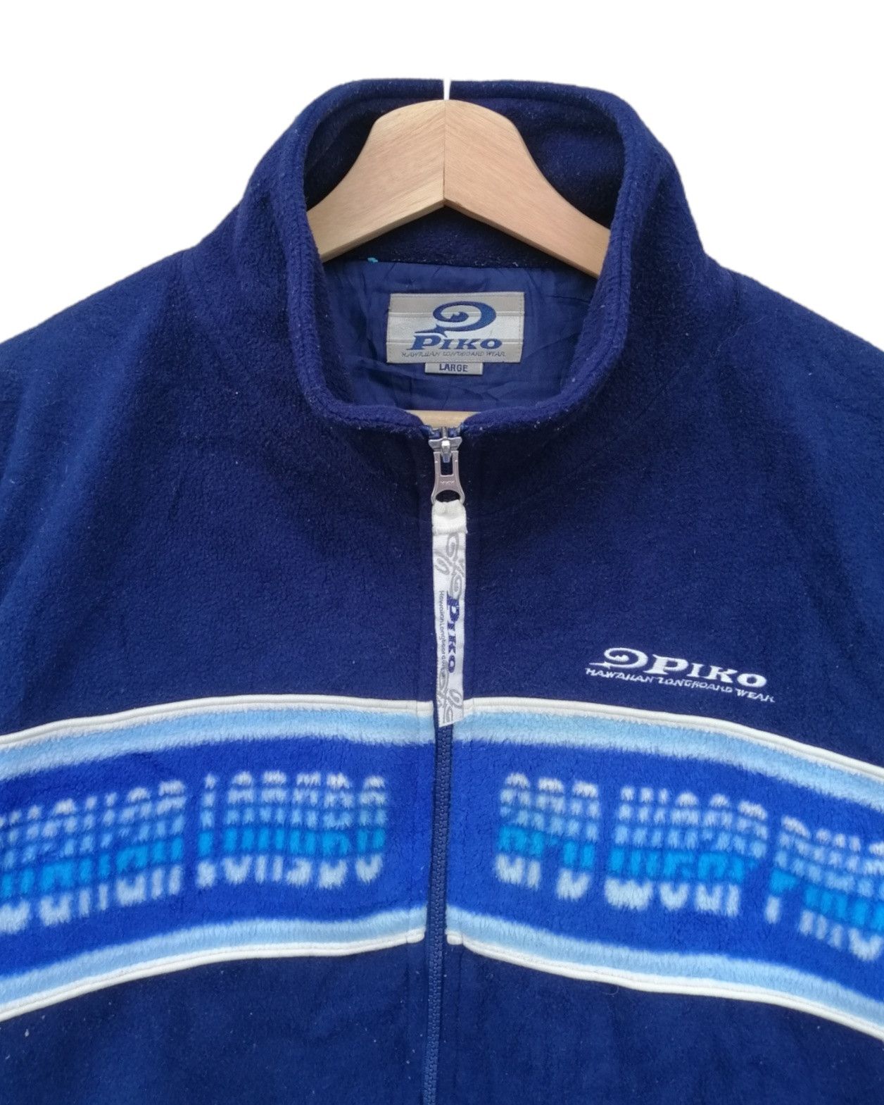 Japanese Brand Vintage Piko Hawaiian Longboard Wear Fleece Jacket Size US M / EU 48-50 / 2 - 7 Thumbnail