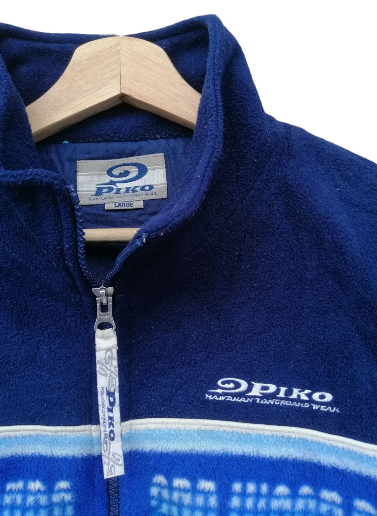 Japanese Brand Vintage Piko Hawaiian Longboard Wear Fleece Jacket Size US M / EU 48-50 / 2 - 8 Thumbnail