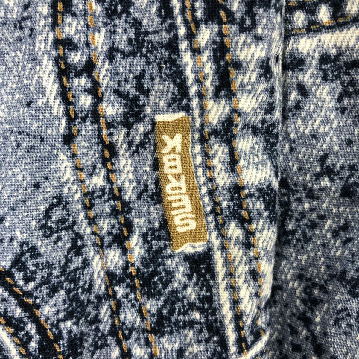 Japanese Brand Vintage Kimono Cardigan Fullprint Denim Patchwork by Kuwano Size US L / EU 52-54 / 3 - 9 Thumbnail
