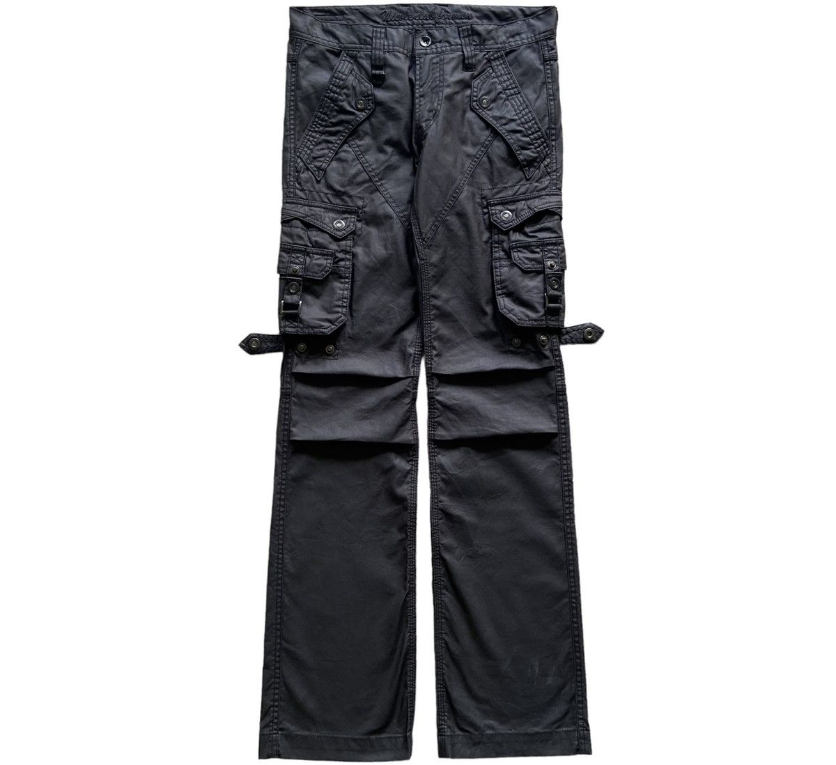 20471120 × Japanese Brand Nicole Club For Men Tactical Multi Pocket Cargo Coated Pants Size US 30 / EU 46 - 1 Thumbnail